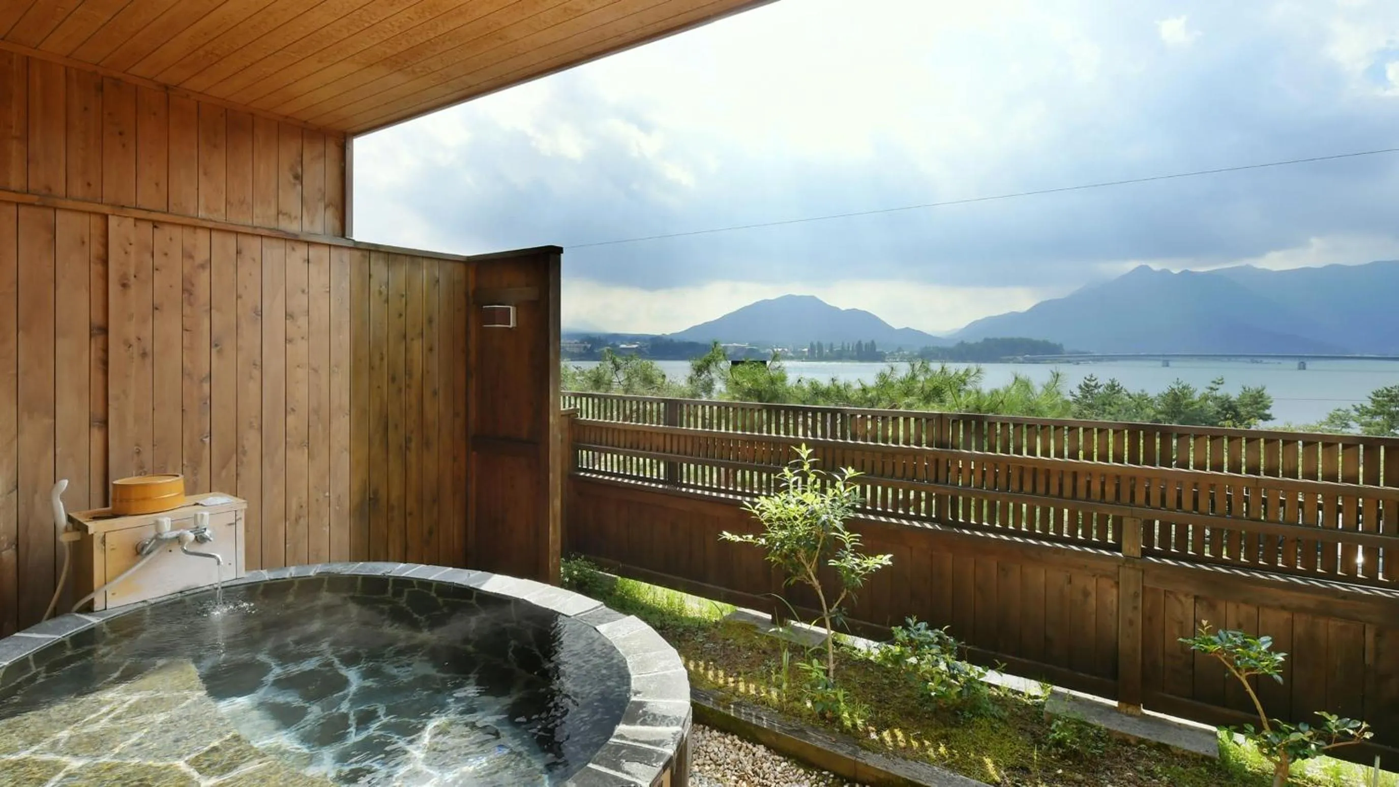 Open Air Bath in Hotel Koryu