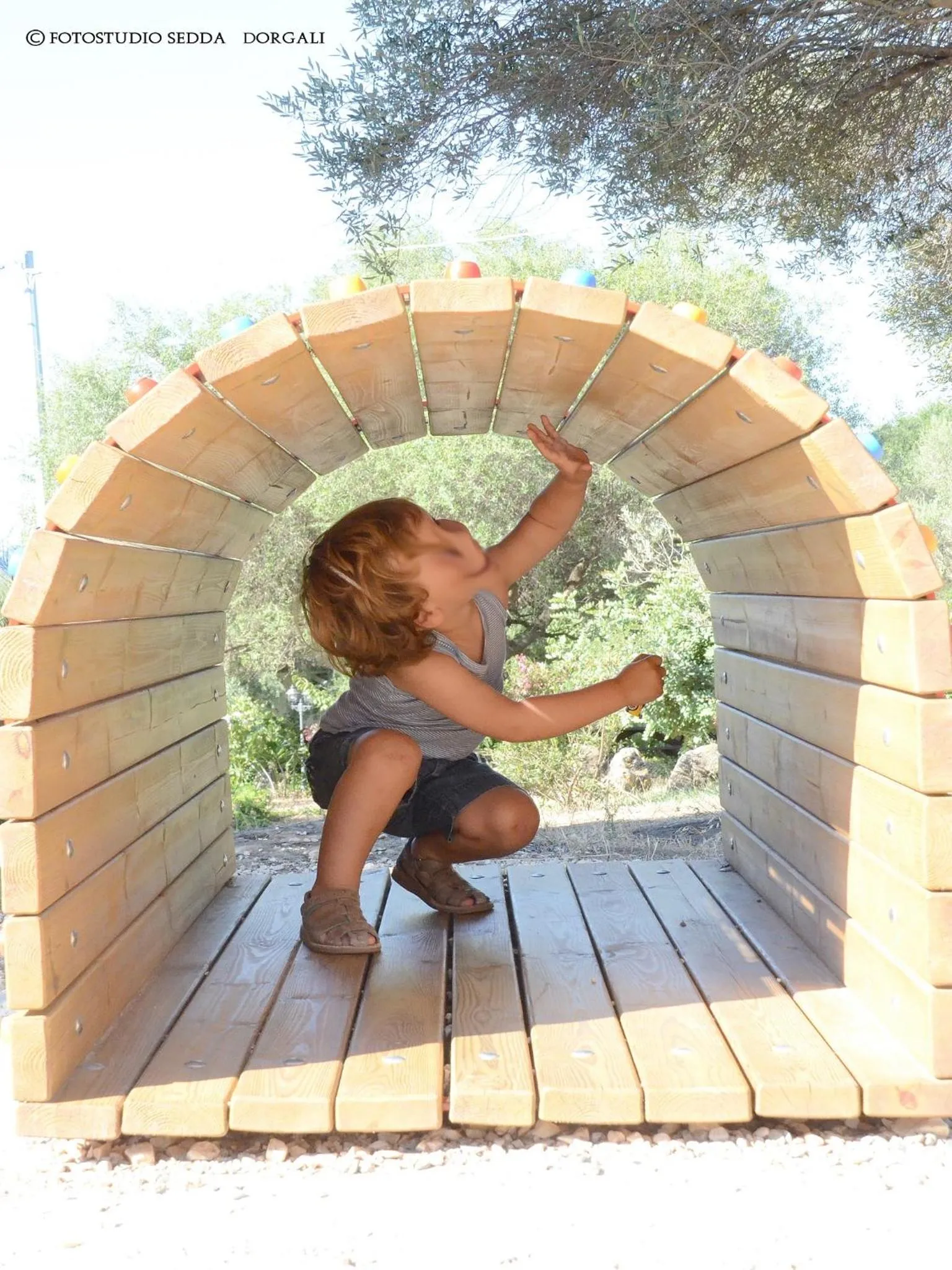 Children play ground in Country House S'Ozzastru