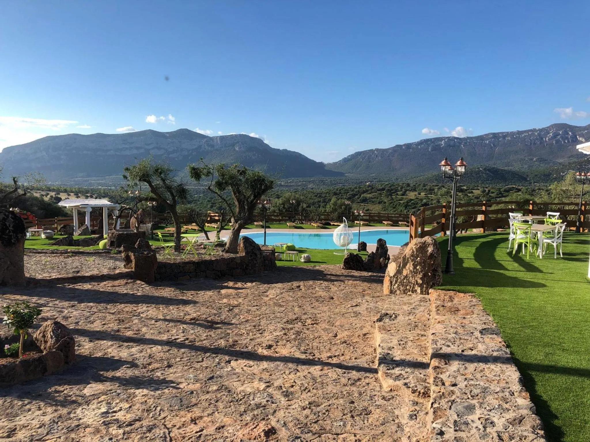 Patio in Country House S'Ozzastru