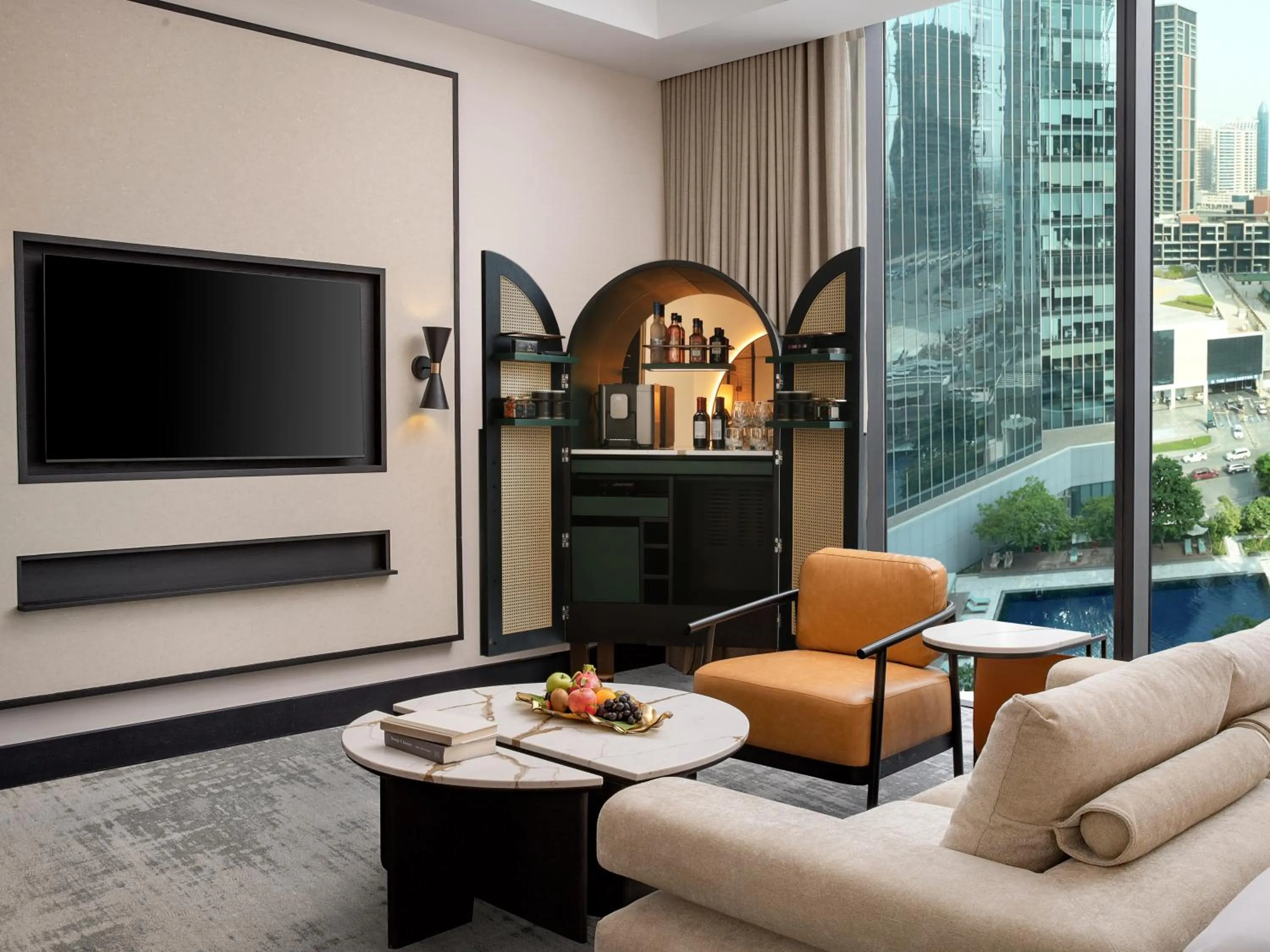 Seating area in Anantara Downtown Dubai