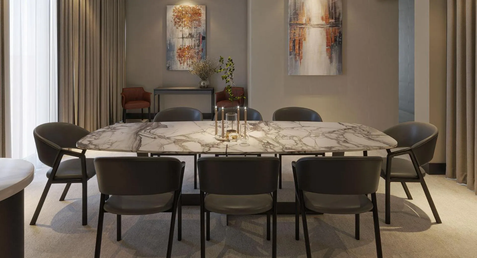 Dining area in Anantara Downtown Dubai