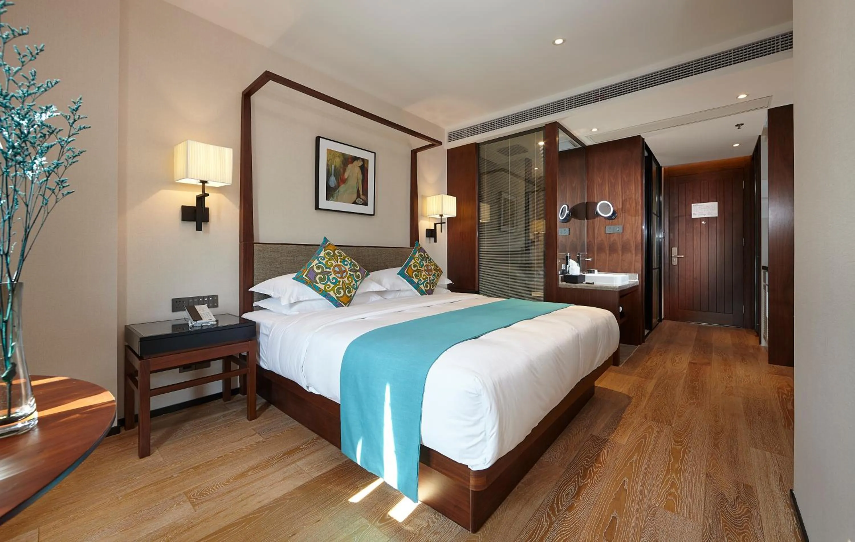 Bed in SSAW Boutique Hotel Yangzhou