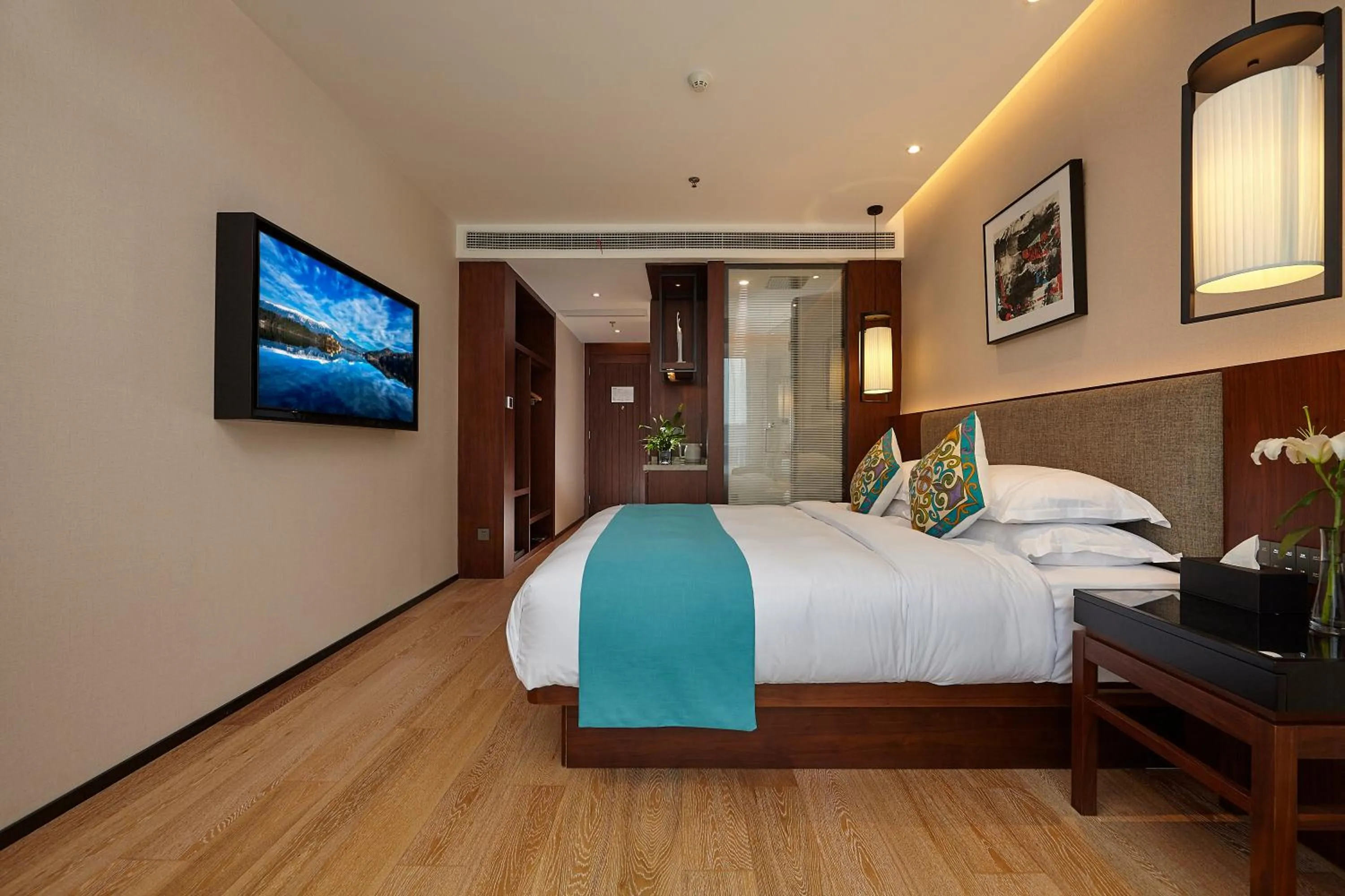 Bed in SSAW Boutique Hotel Yangzhou
