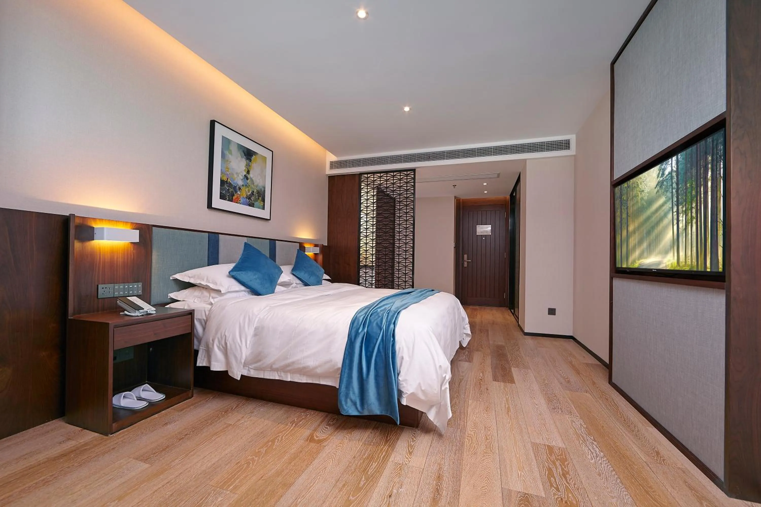 Bed in SSAW Boutique Hotel Yangzhou