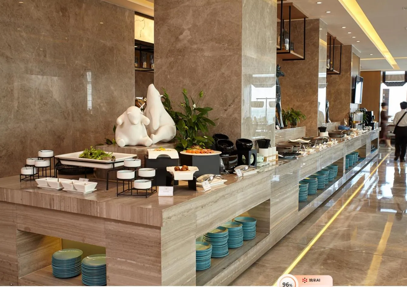 Restaurant/places to eat in SSAW Boutique Hotel Yangzhou