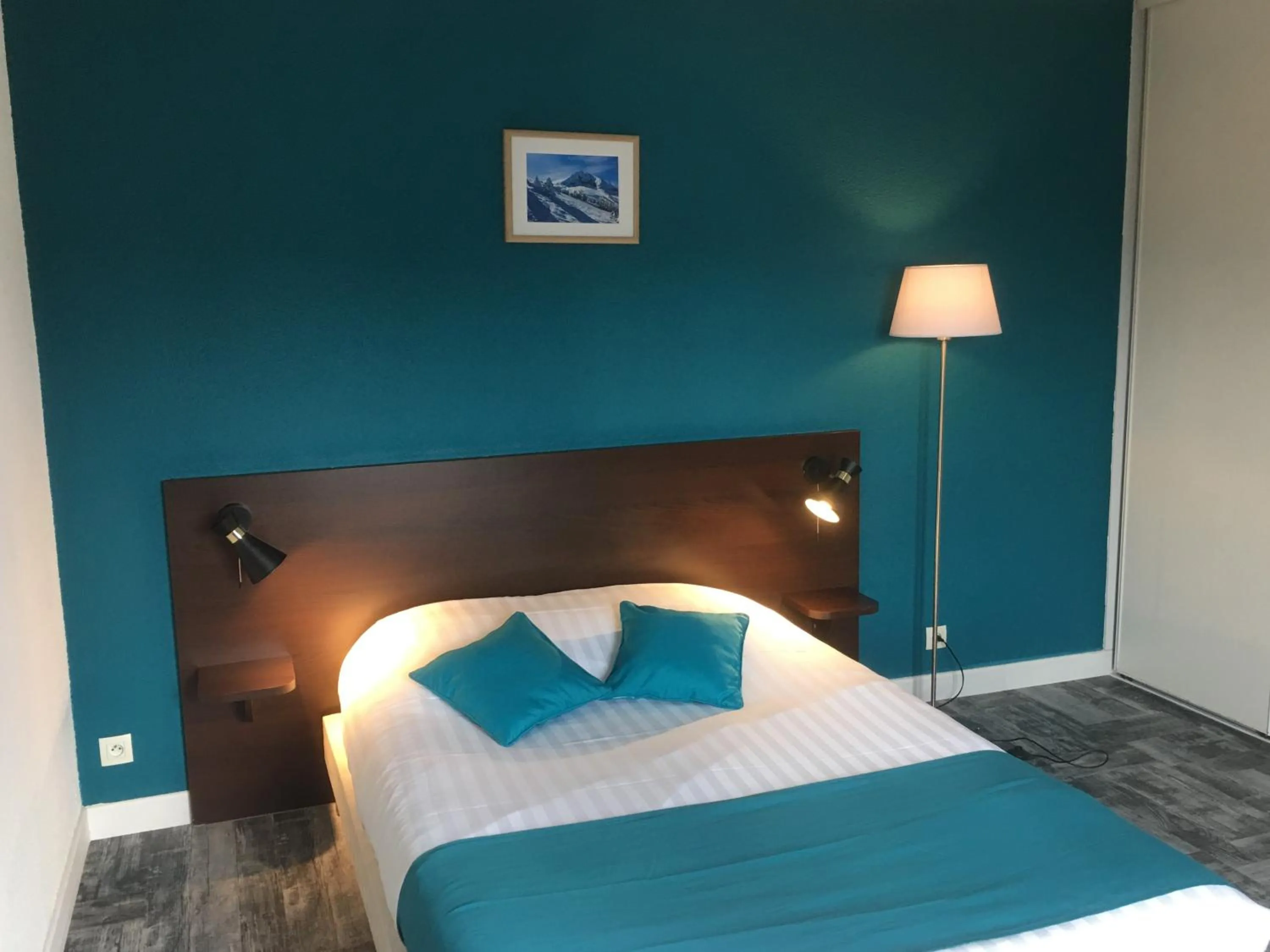 Bed in Appartéa Grenoble Alpexpo