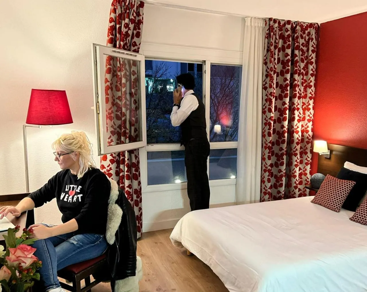 Bed in Appartéa Grenoble Alpexpo