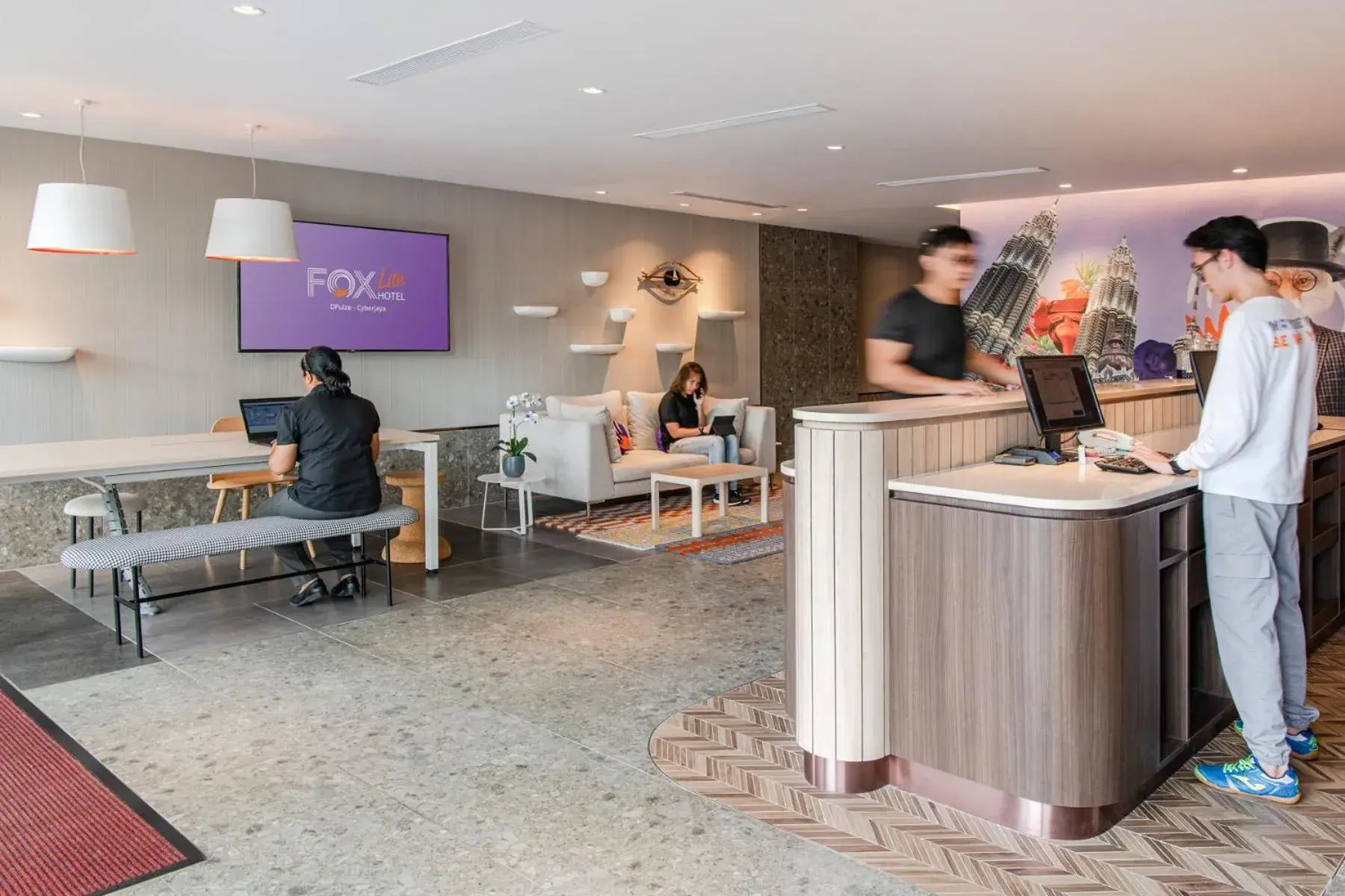 Lobby or reception in FOX Lite Hotel DPulze Cyberjaya Lobby or reception in FOX Lite Hotel DPulze Cyberjaya