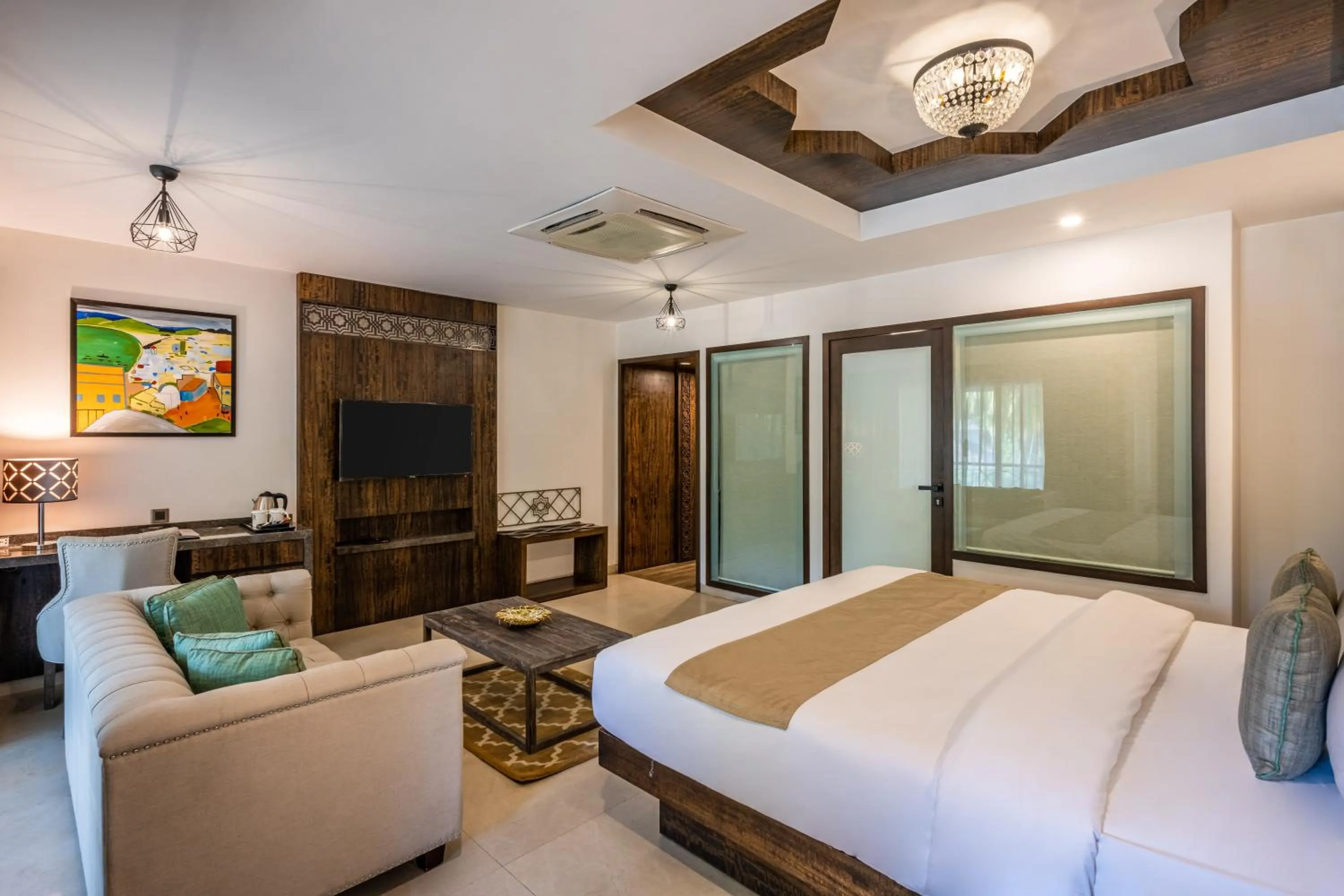 Bed in Silver Waves Resort & Spa - Daman