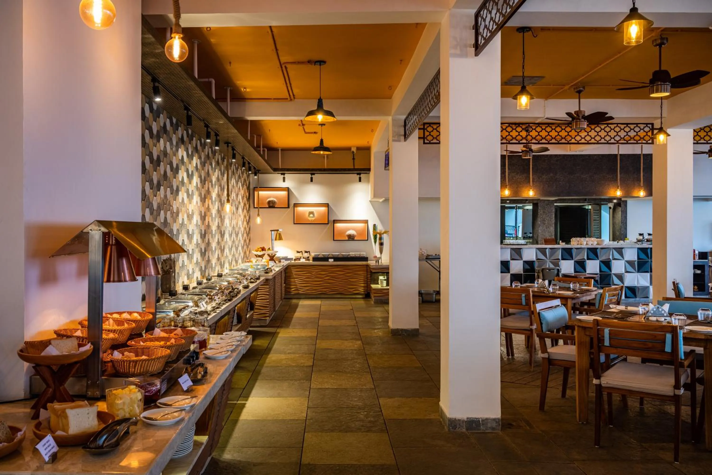 Breakfast in Silver Waves Resort & Spa - Daman