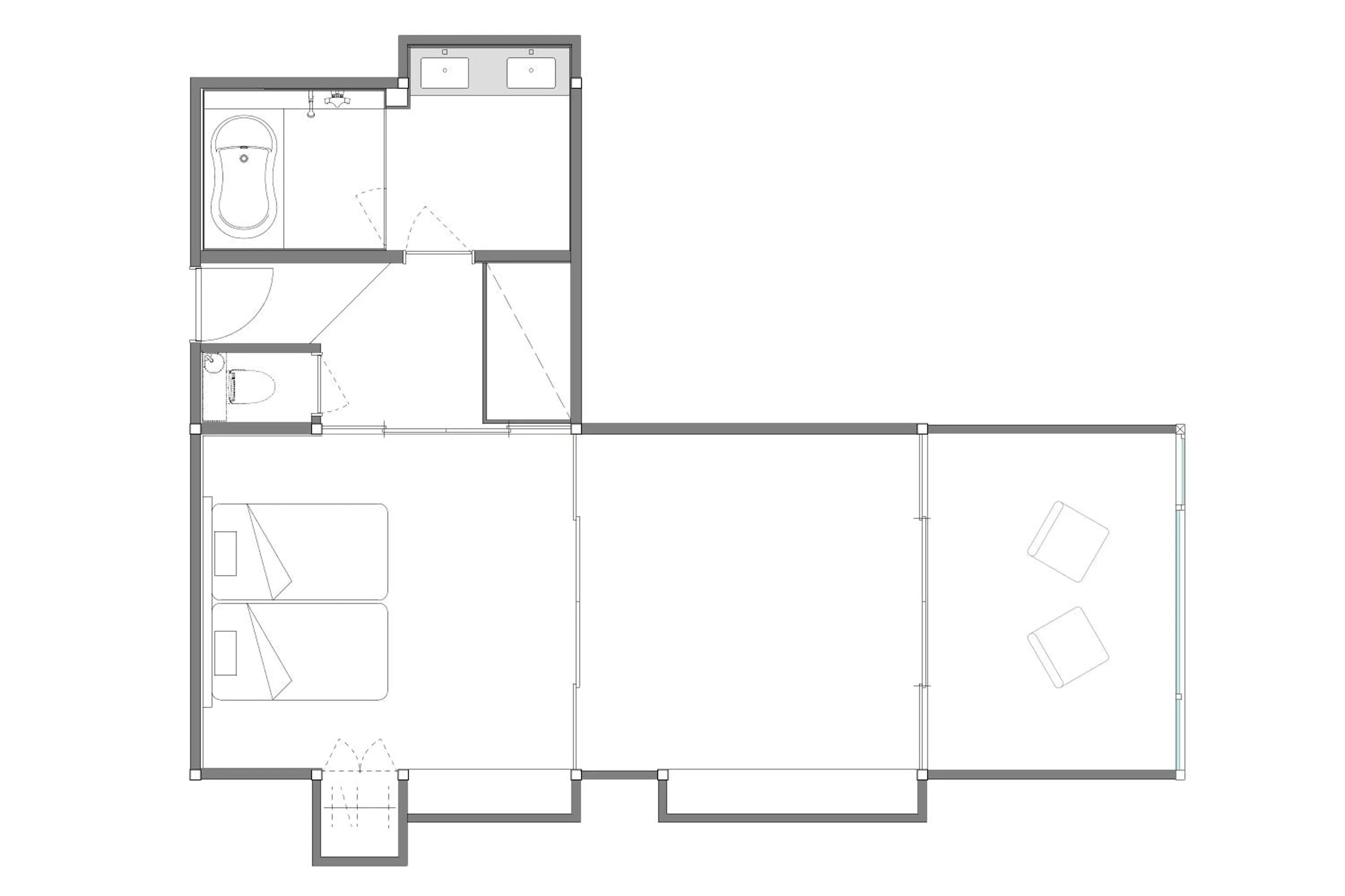 Photo of the whole room in Koyasan Sanadabo Rengejoin