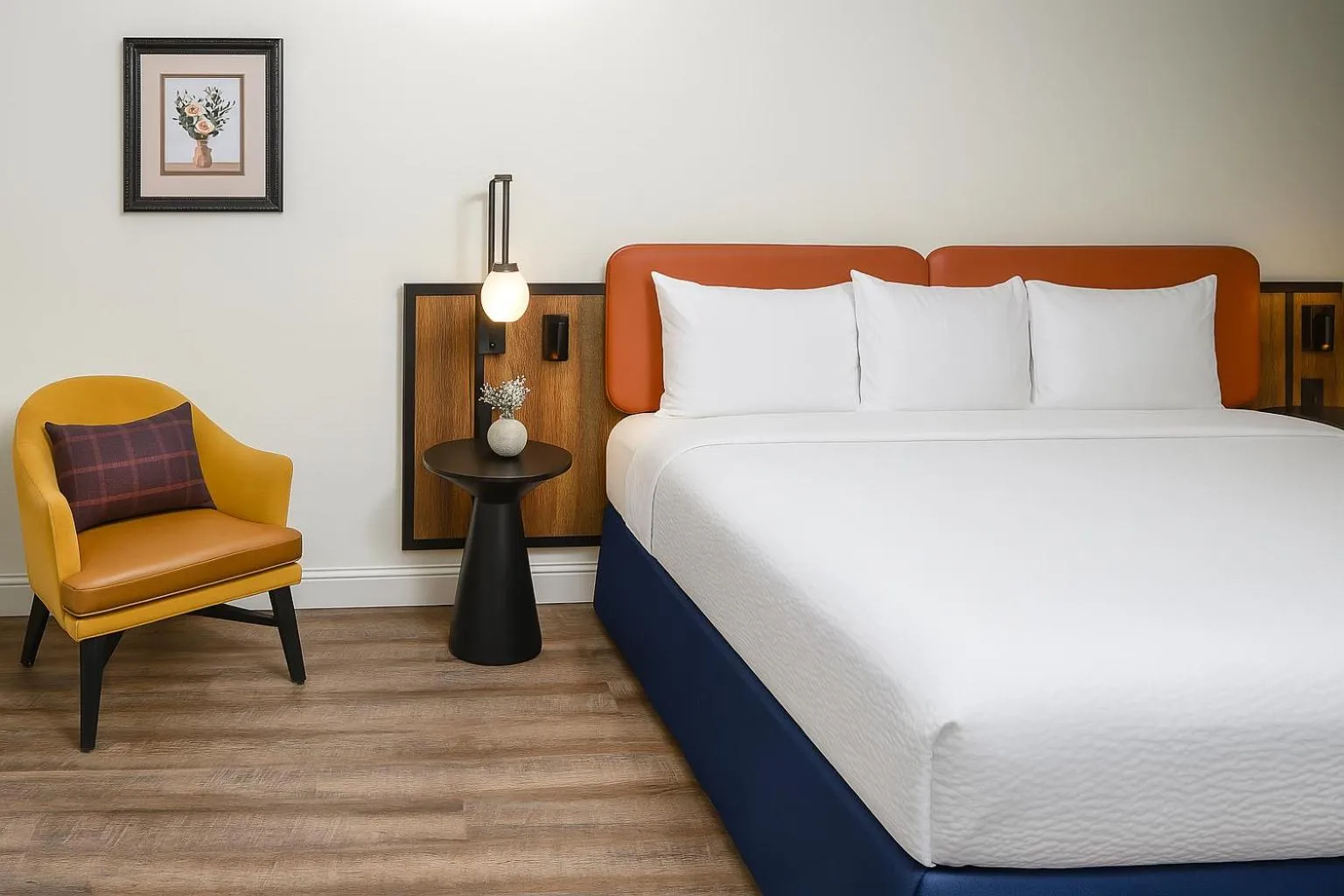 Bedroom, Bed in The Woodrose- NEWLY RENOVATED