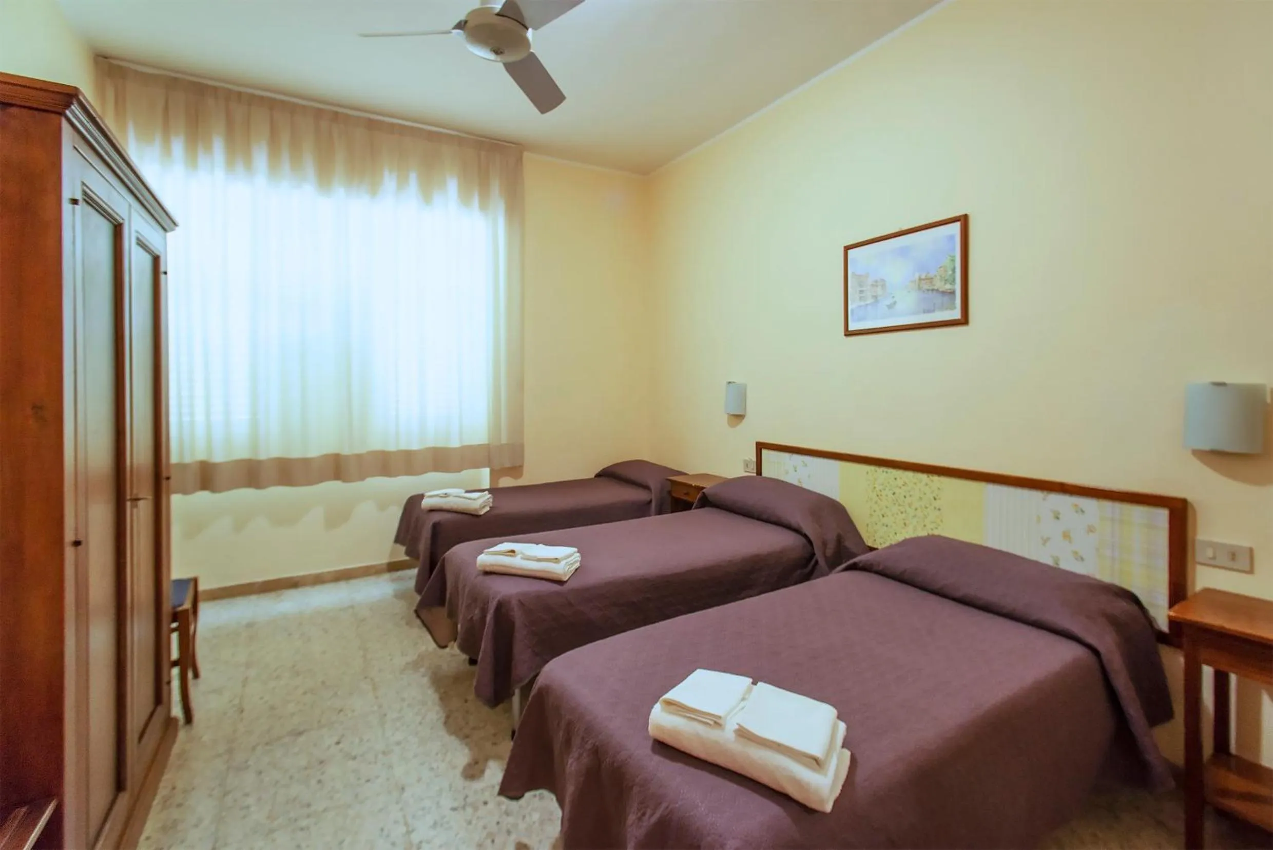 Bed in Hotel Sabatino