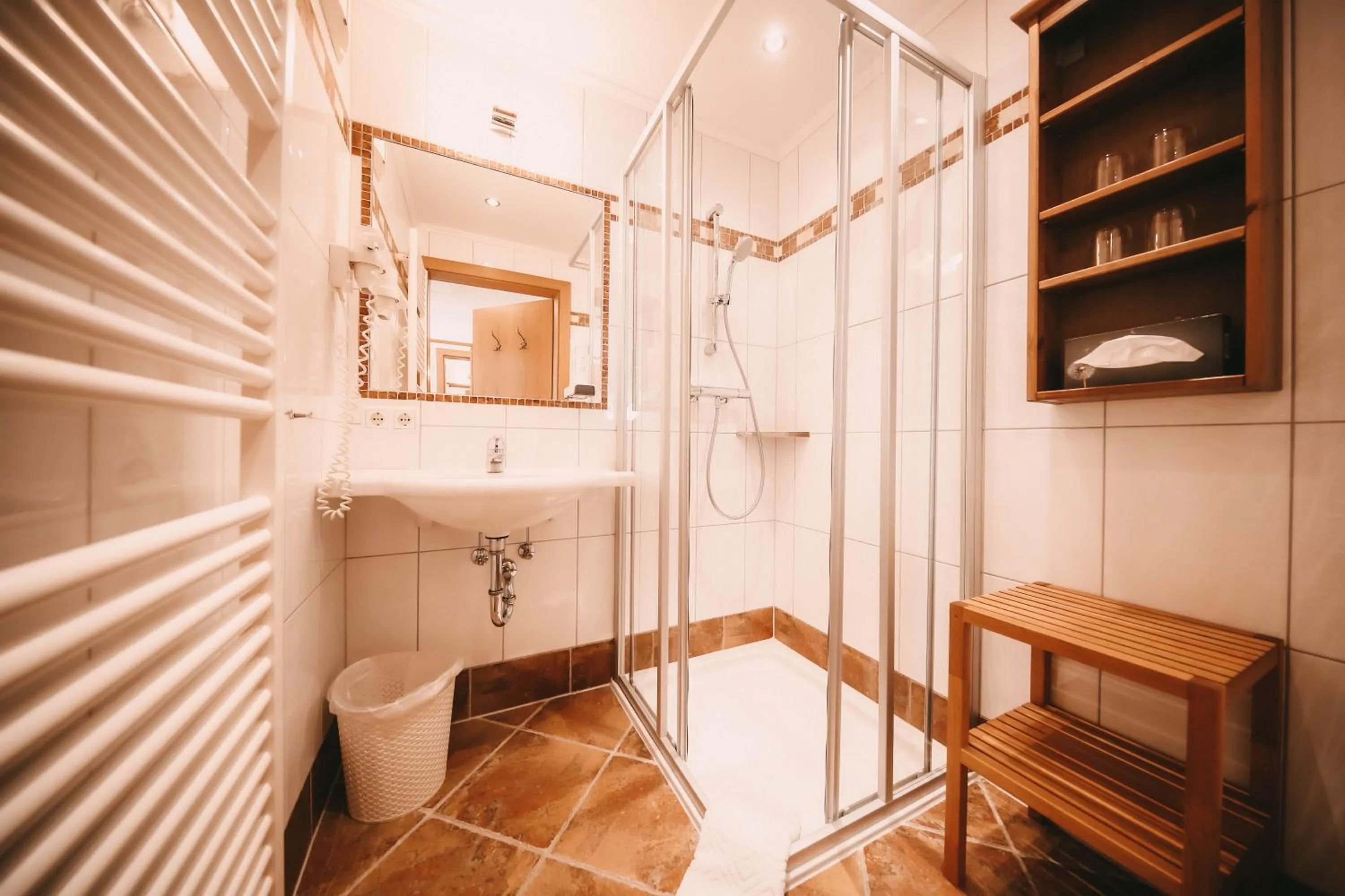 Shower in Posers Bergwelt B&B