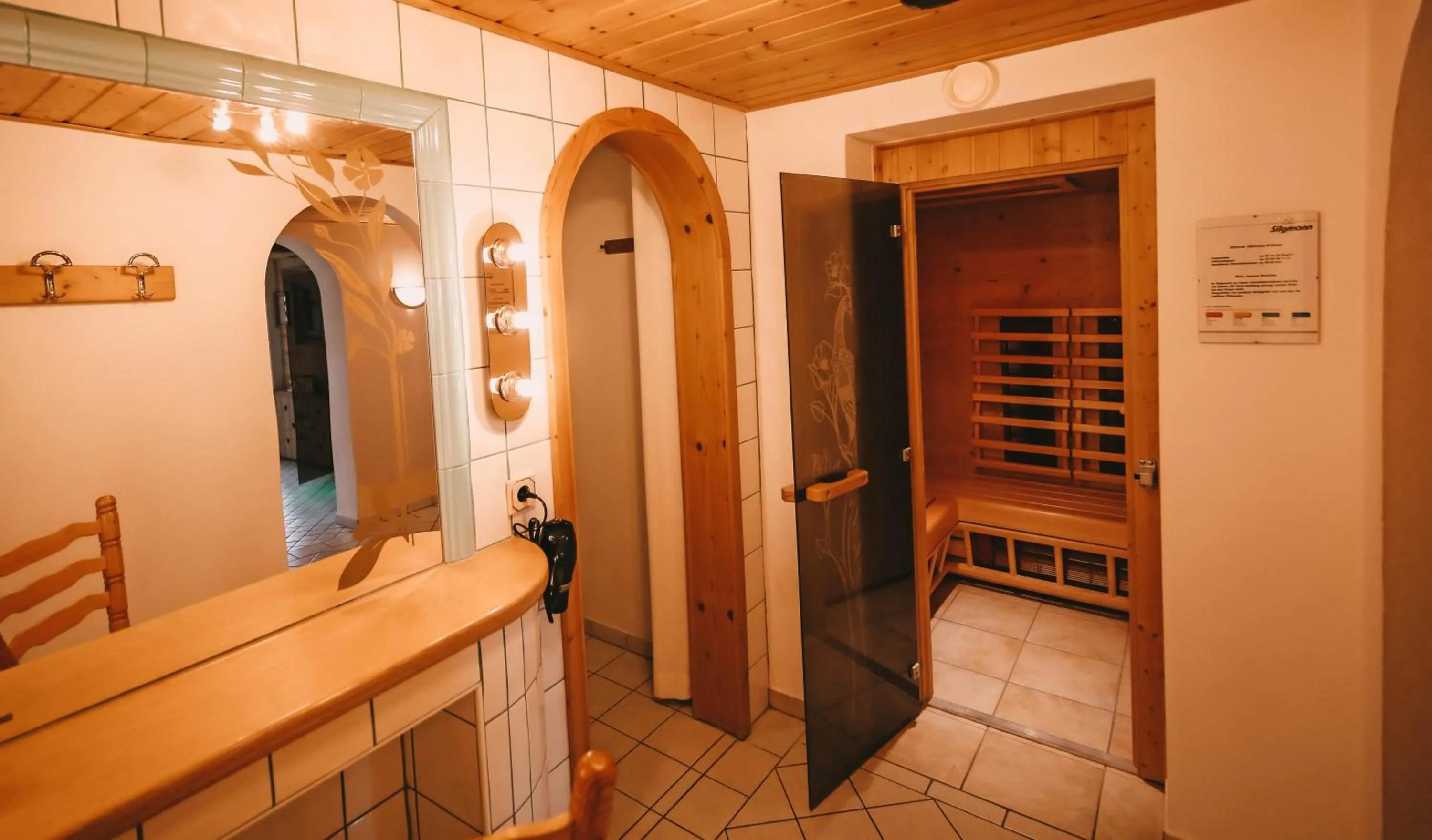 Sauna in Posers Bergwelt B&B