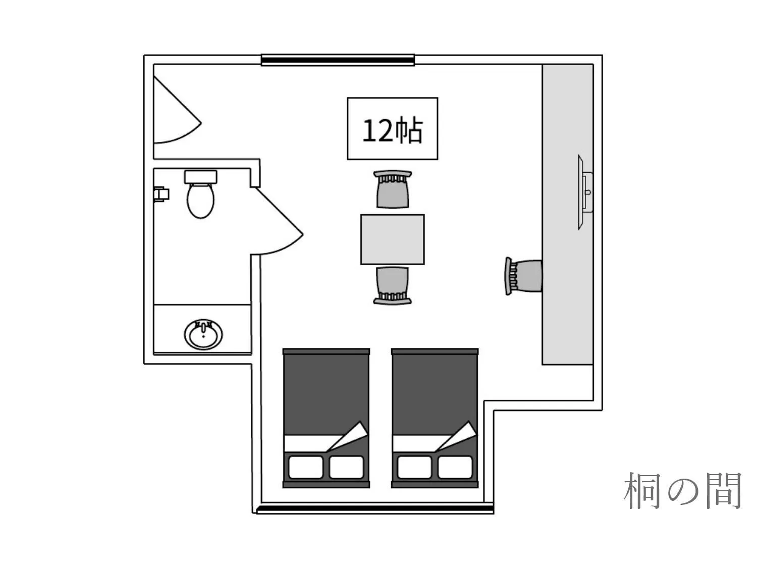 Floor plan in Kappo Ryokan Yumesaki