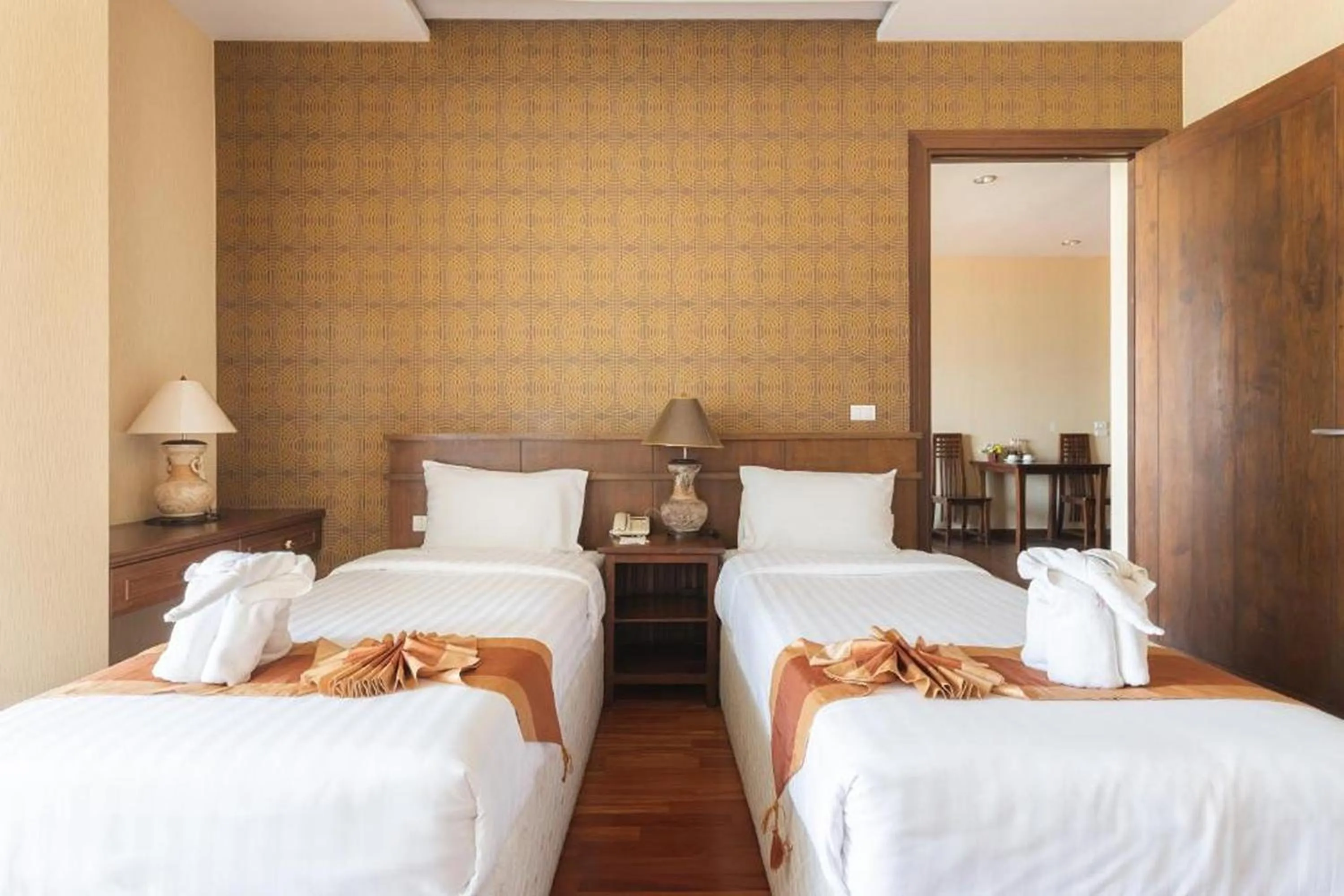 Bed in Khammon Lanna Resort Chiang Mai