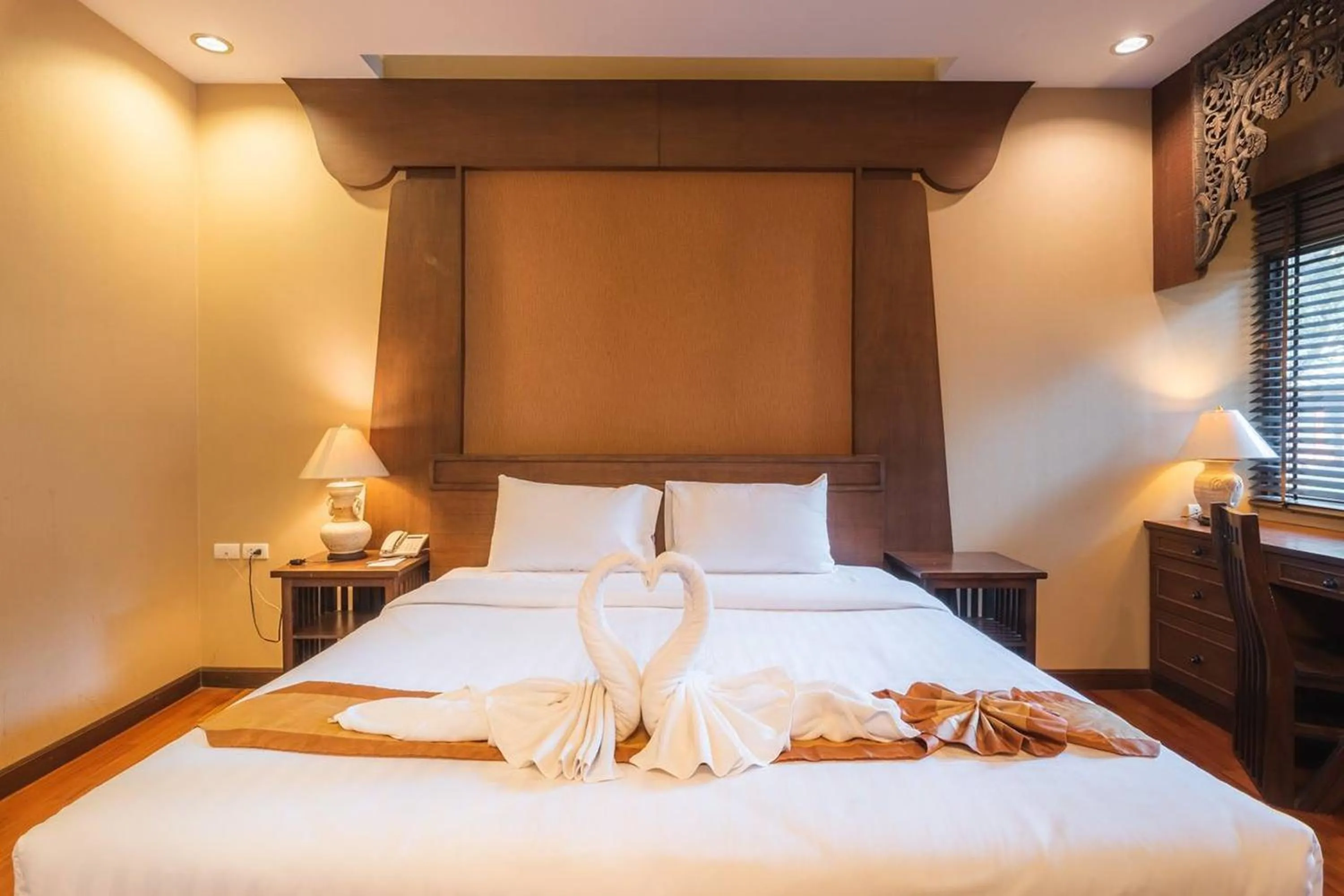 Bed in Khammon Lanna Resort Chiang Mai