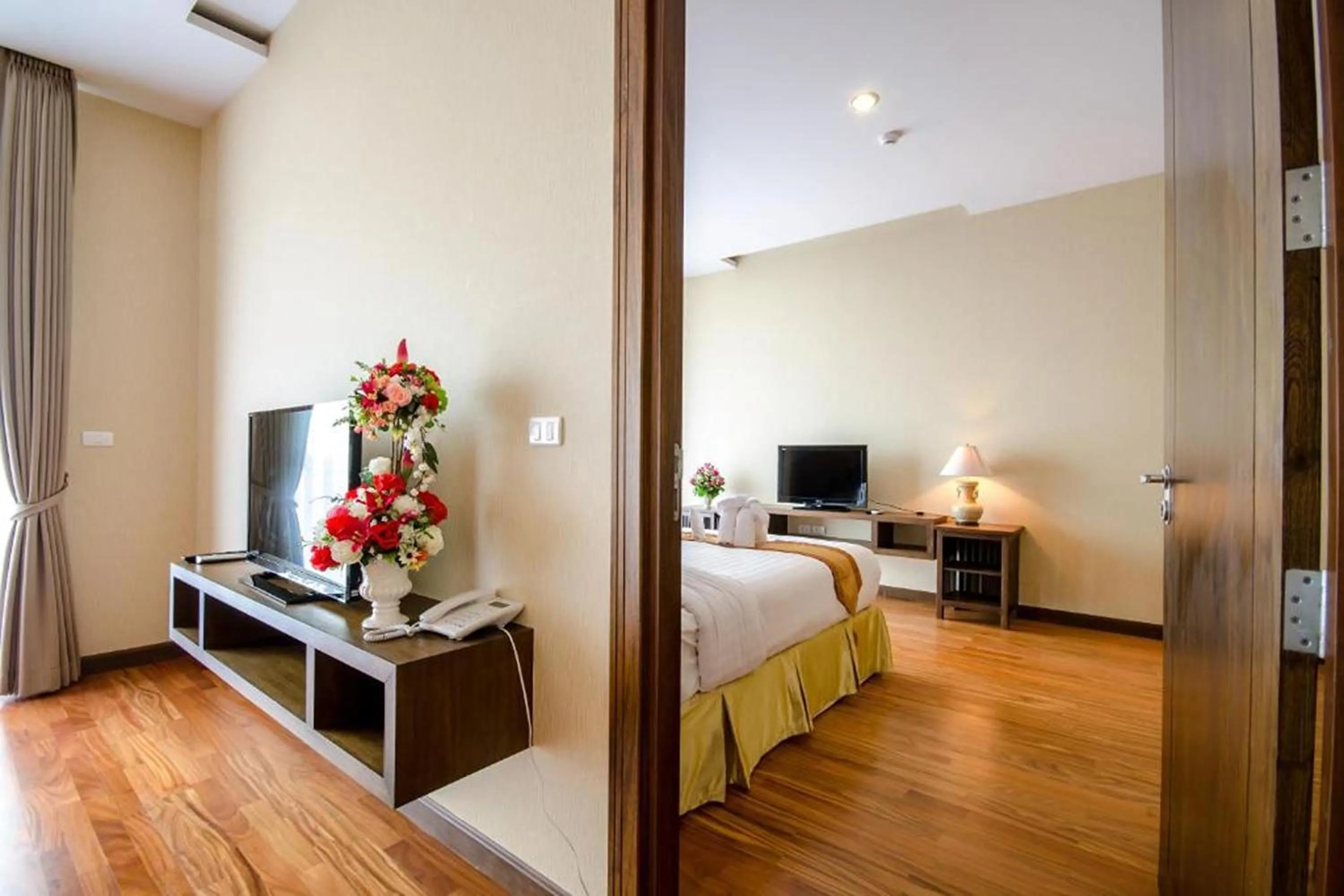 Bed in Khammon Lanna Resort Chiang Mai