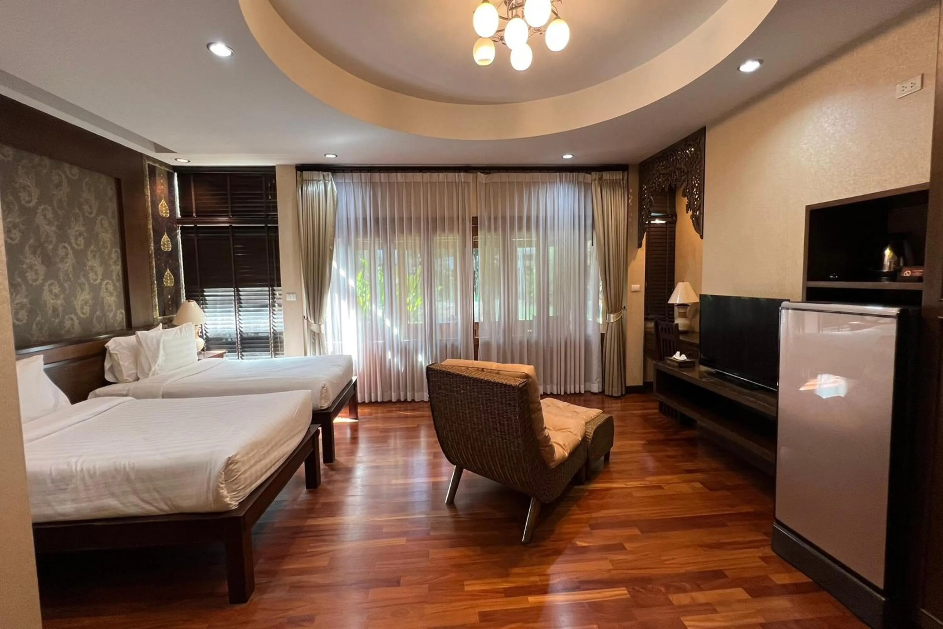 Bed in Khammon Lanna Resort Chiang Mai