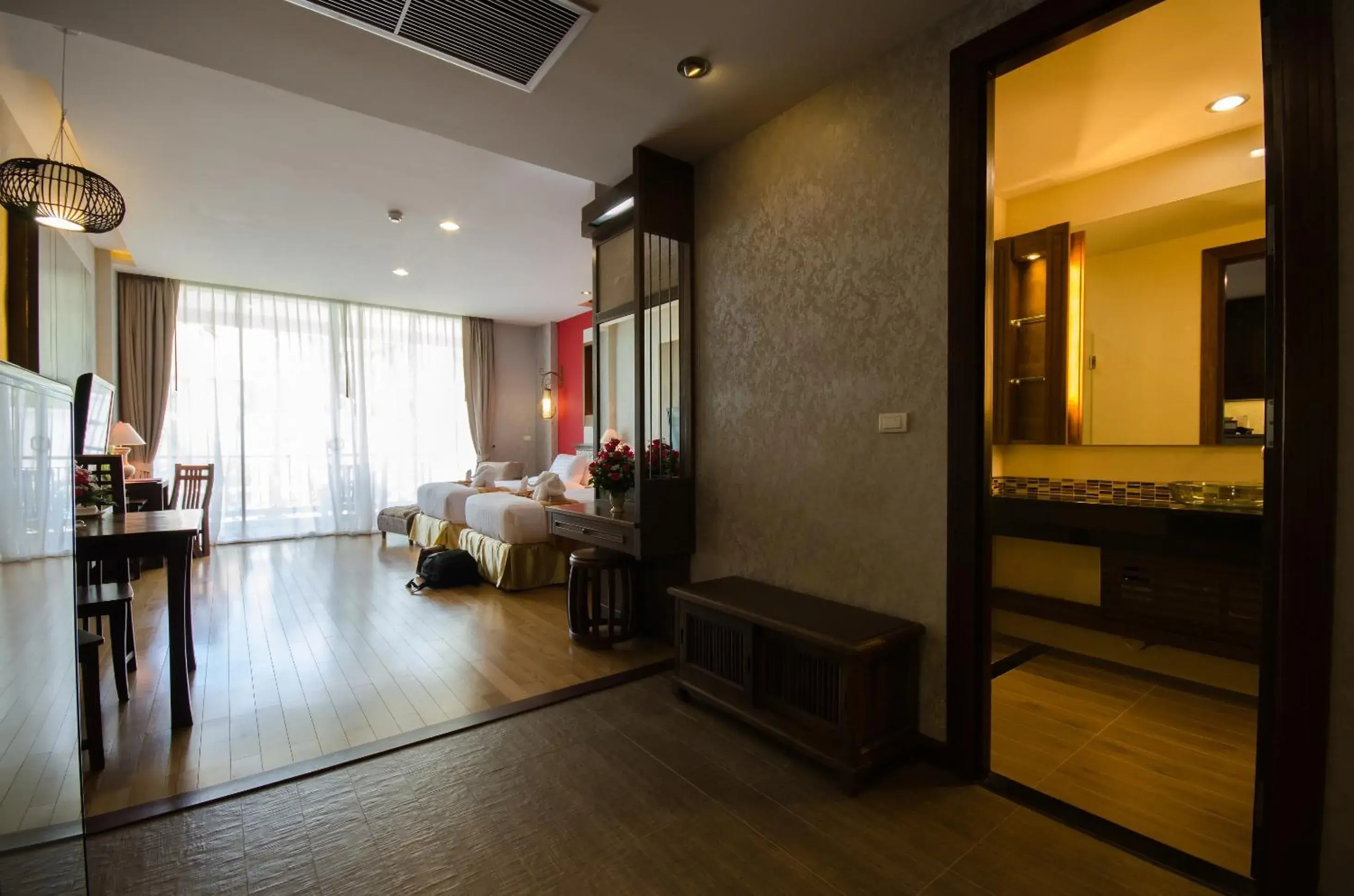 Living room, Bed in Khammon Lanna Resort Chiang Mai Living room, Bed in Khammon Lanna Resort Chiang Mai