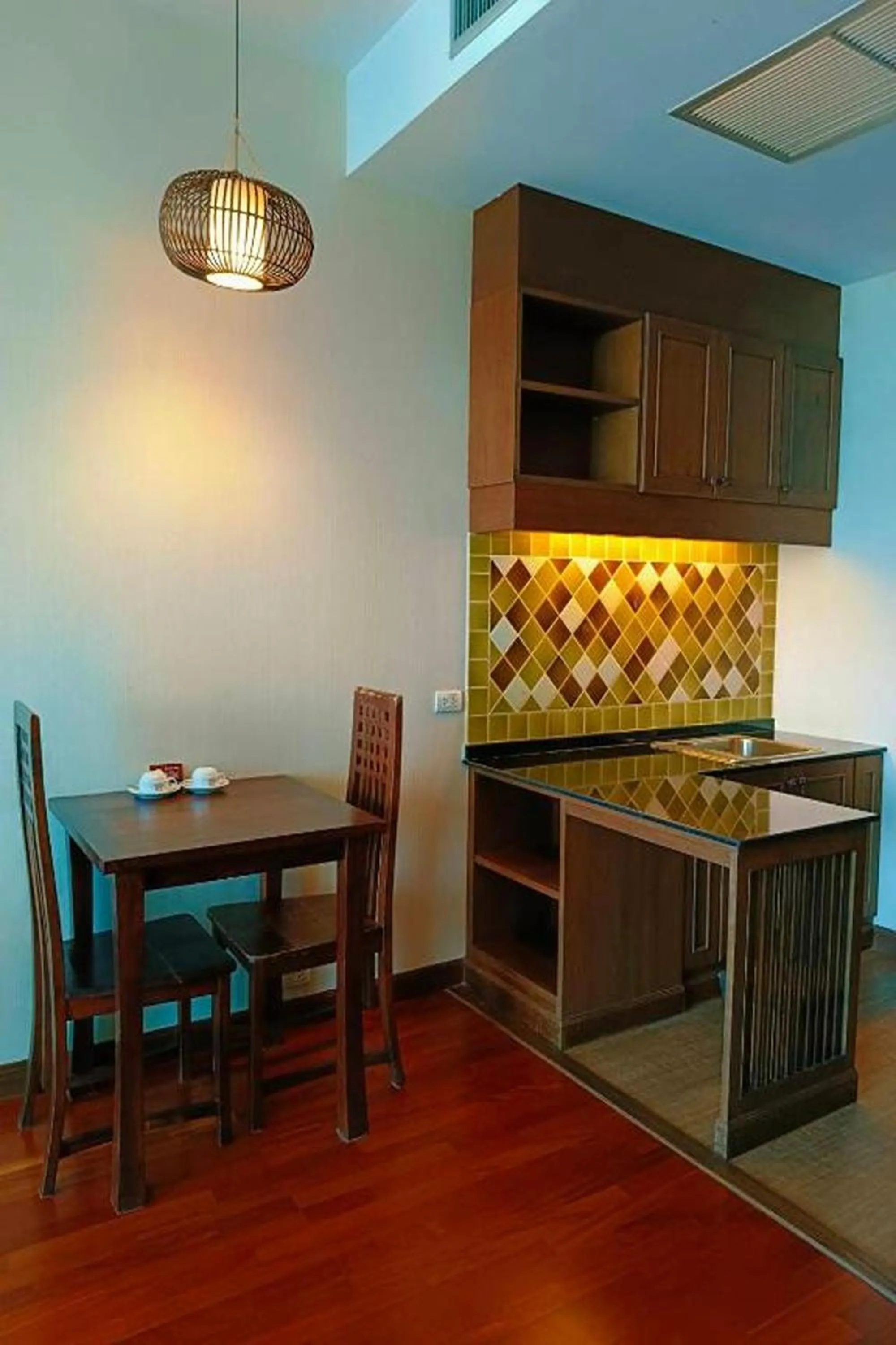 Kitchen or kitchenette in Khammon Lanna Resort Chiang Mai