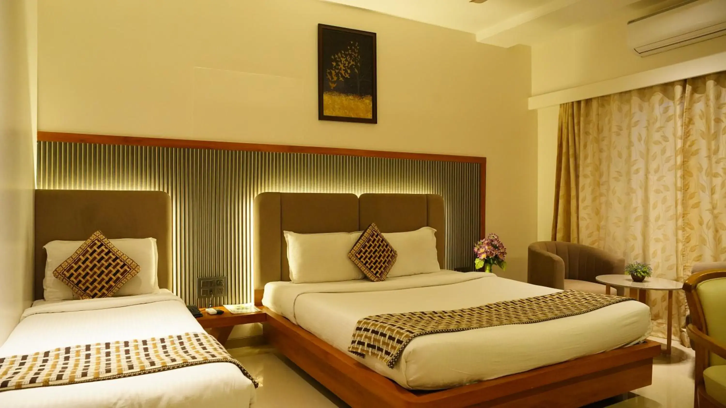 Bed in Hotel Ganpati Palace Shirdi Newly Renovated Bed in Hotel Ganpati Palace Shirdi Newly Renovated