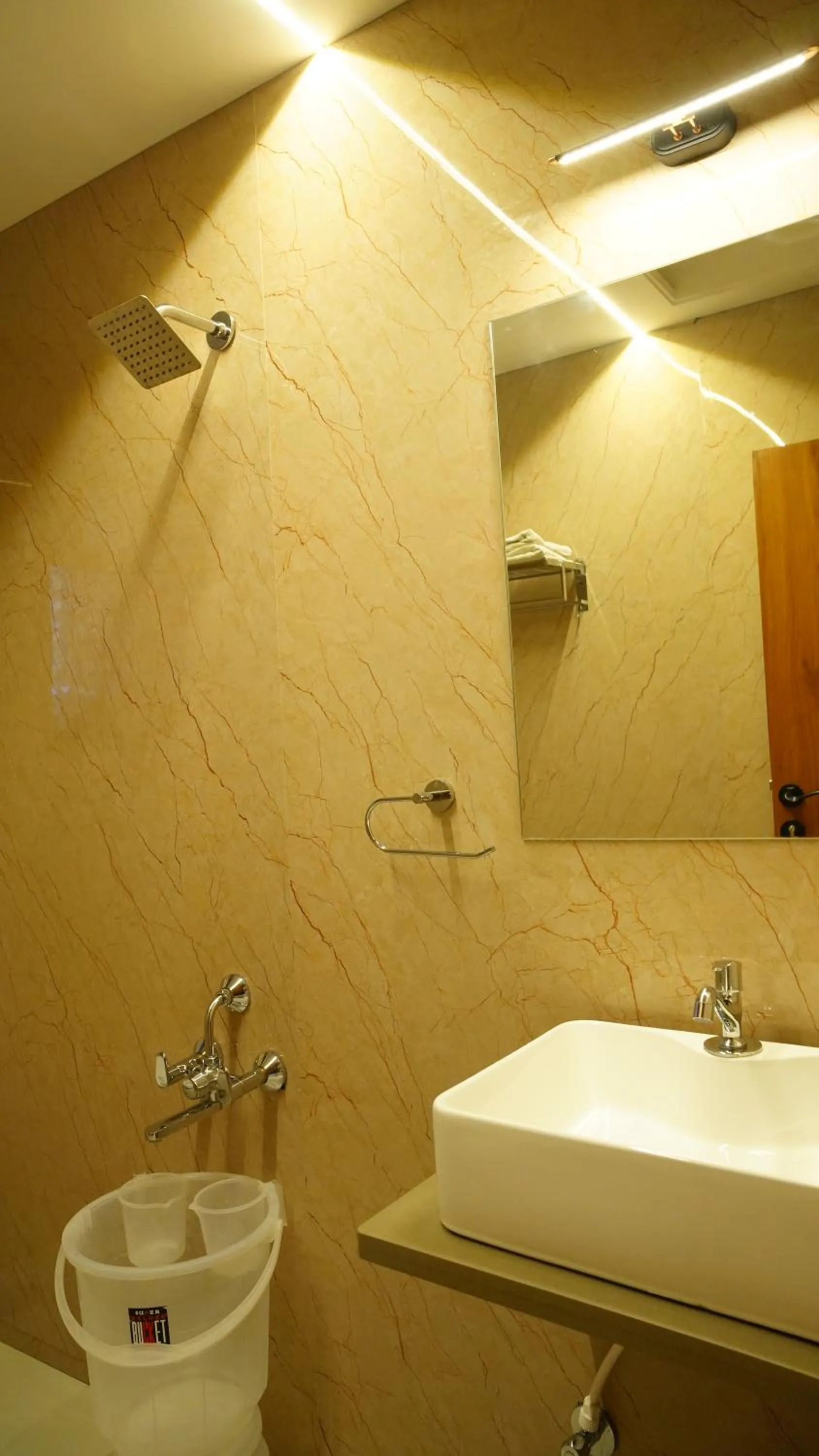 Shower in Hotel Ganpati Palace Shirdi Newly Renovated