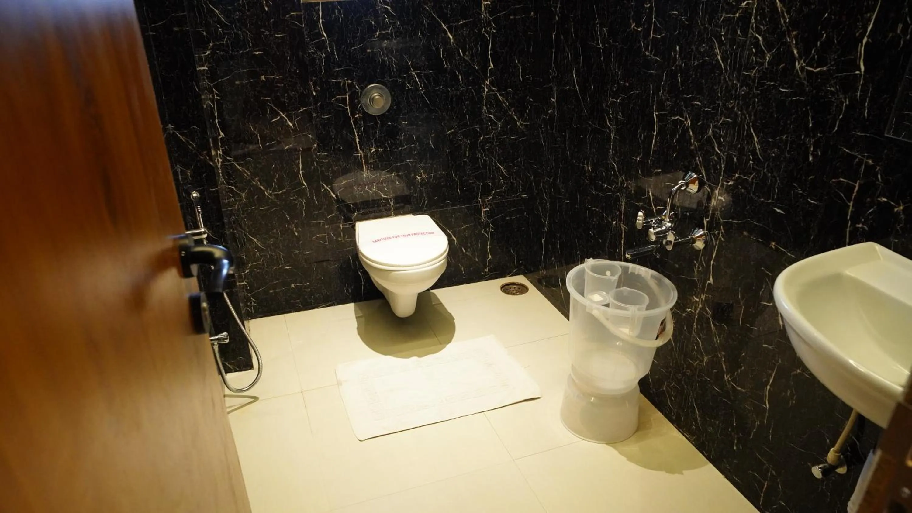 Toilet in Hotel Ganpati Palace Shirdi Newly Renovated