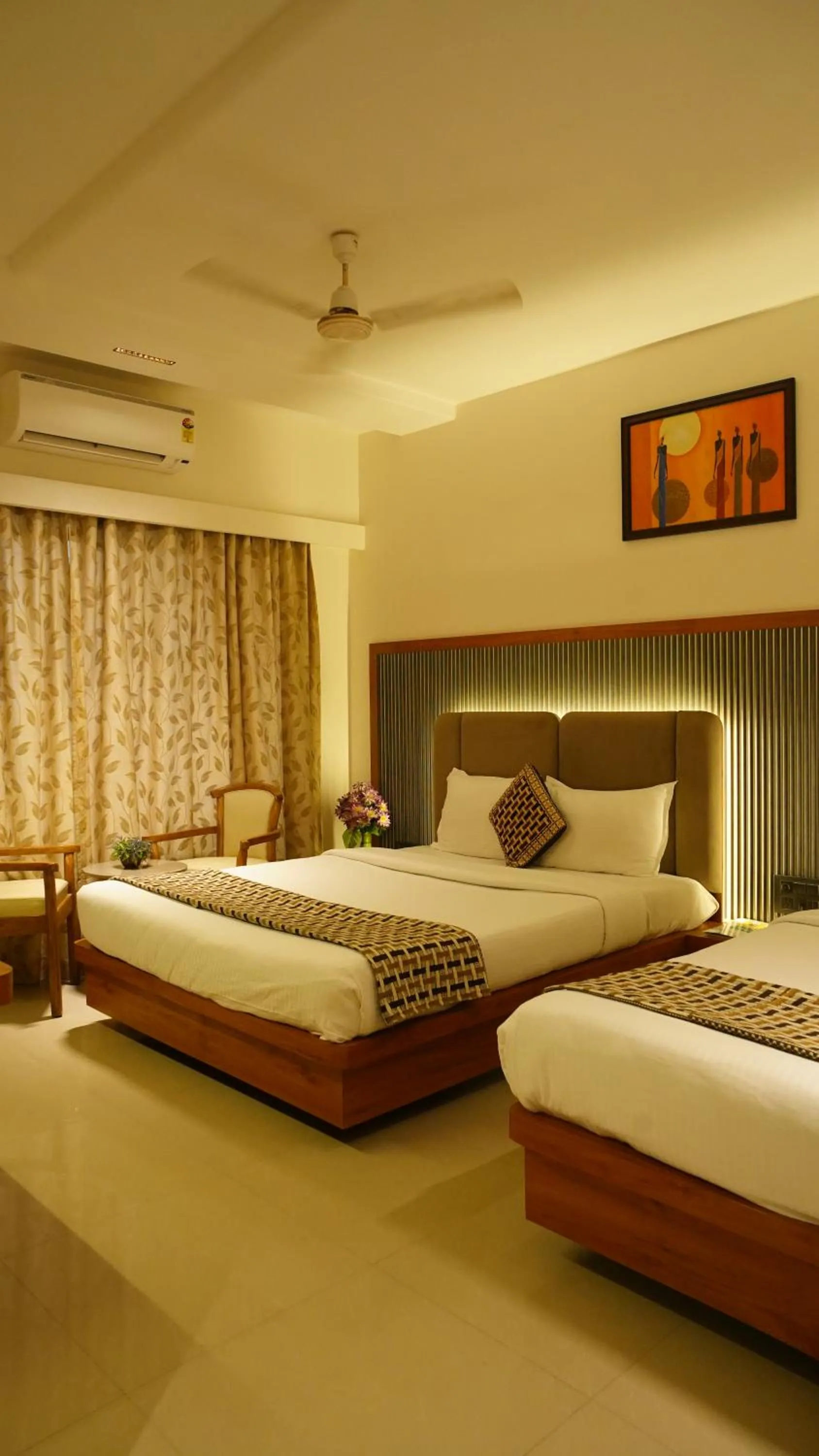 Bed in Hotel Ganpati Palace Shirdi Newly Renovated