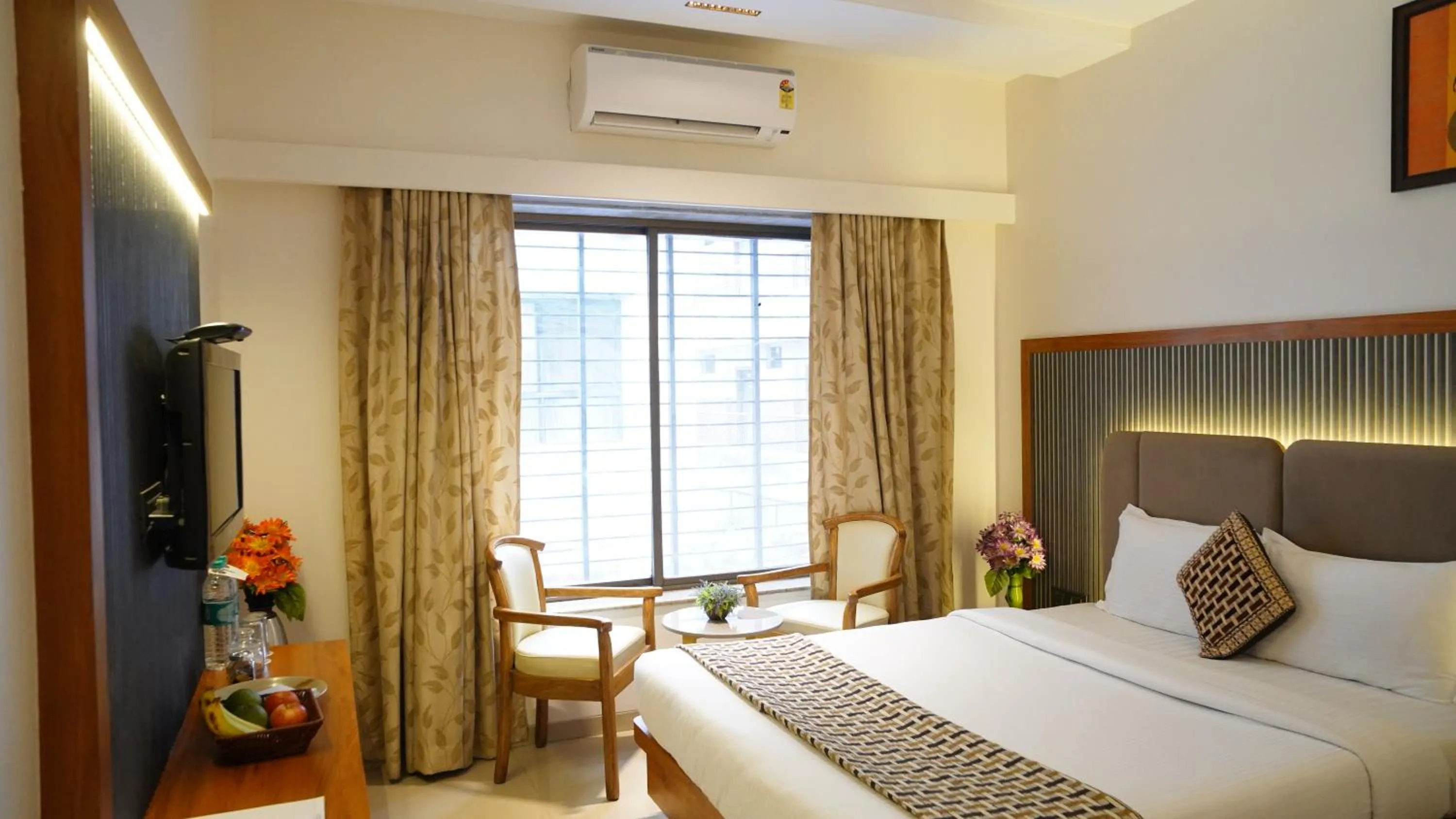 Bed in Hotel Ganpati Palace Shirdi Newly Renovated