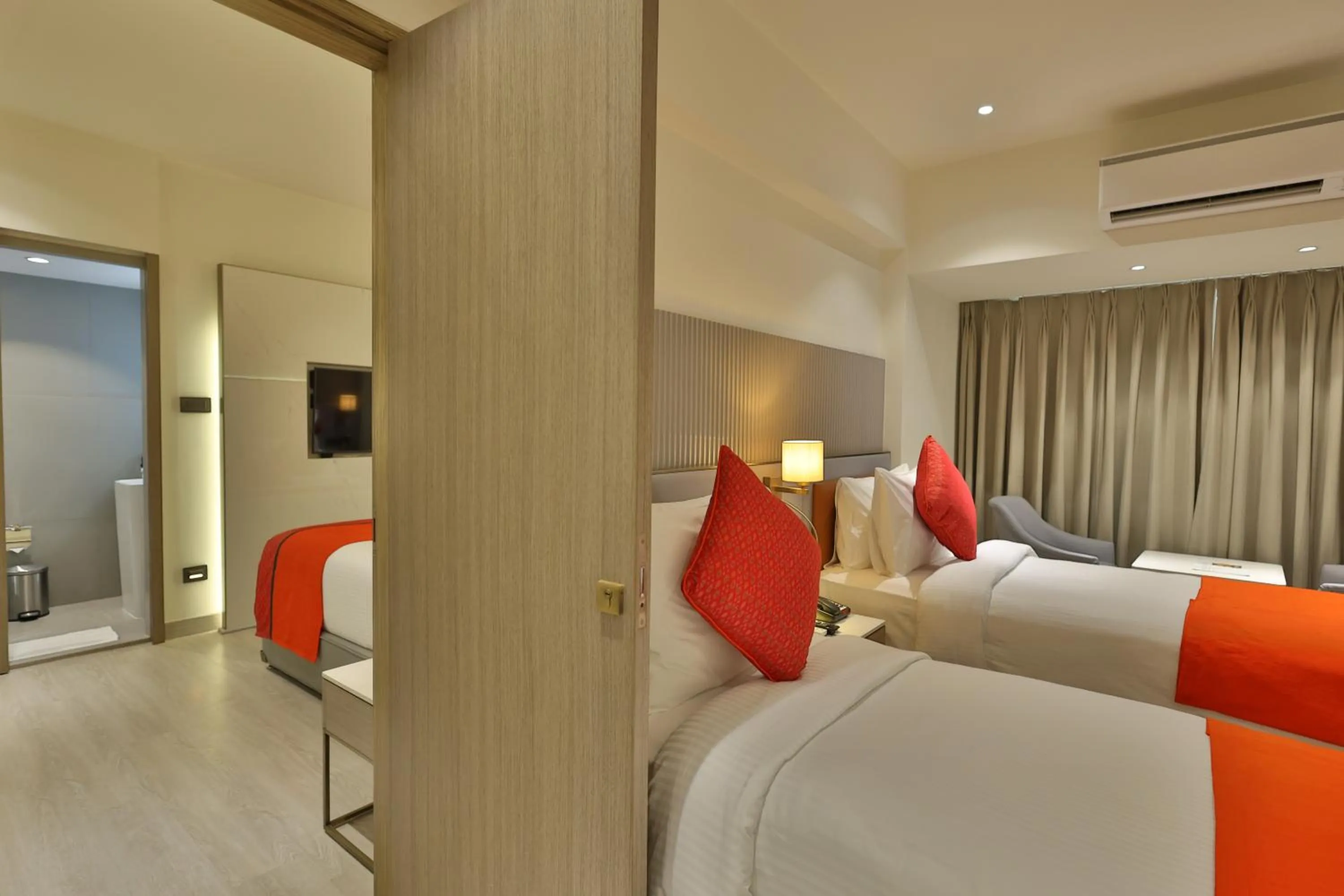 Bed in MARIGOLD-Newly Renovated Hotel