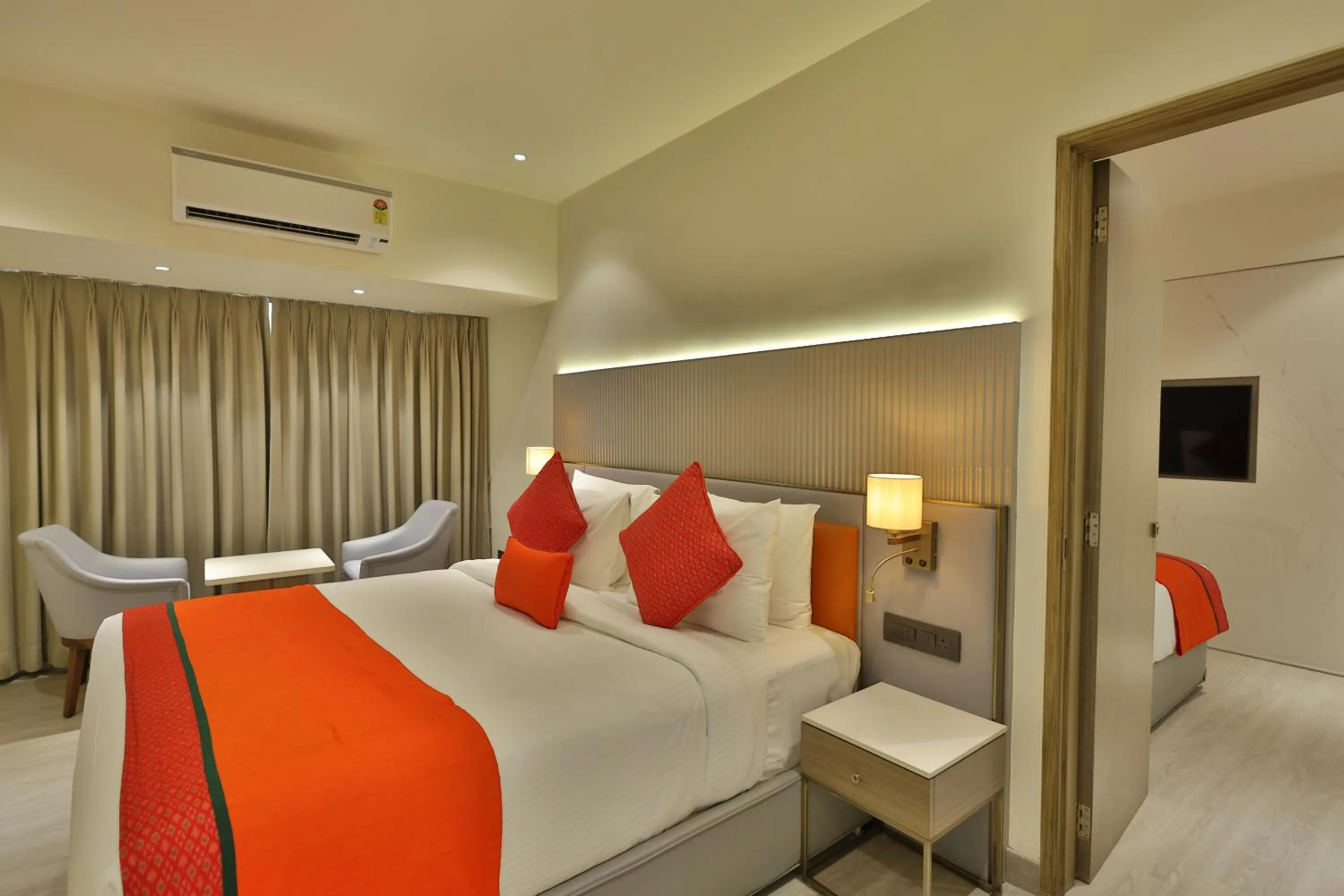 Bed in MARIGOLD-Newly Renovated Hotel