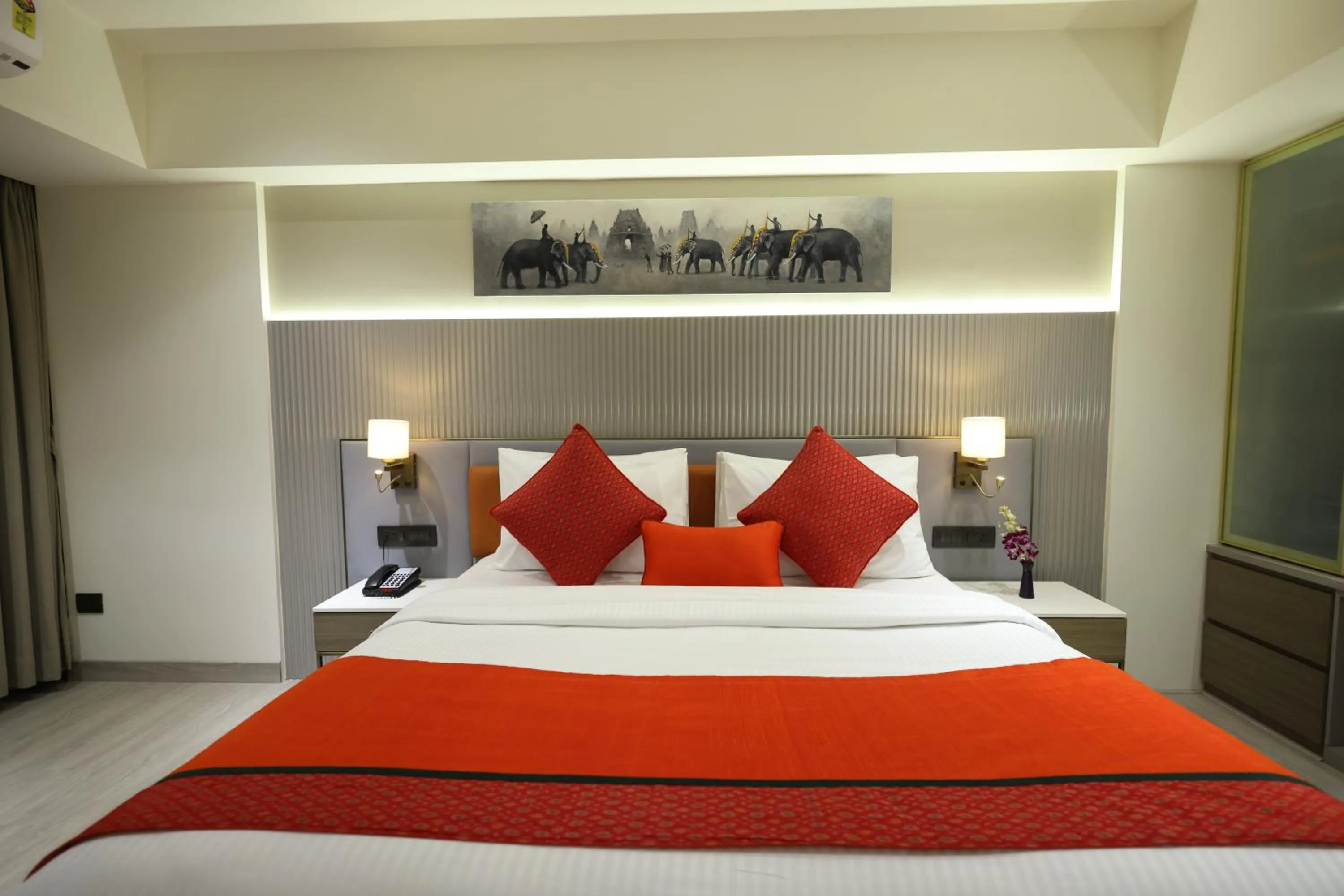 Bed in MARIGOLD-Newly Renovated Hotel