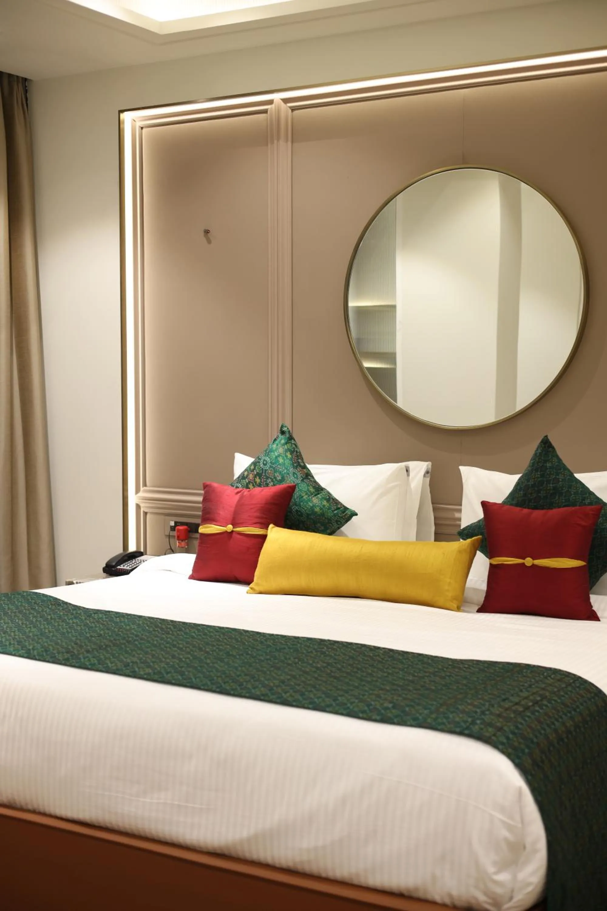 Bed in MARIGOLD-Newly Renovated Hotel