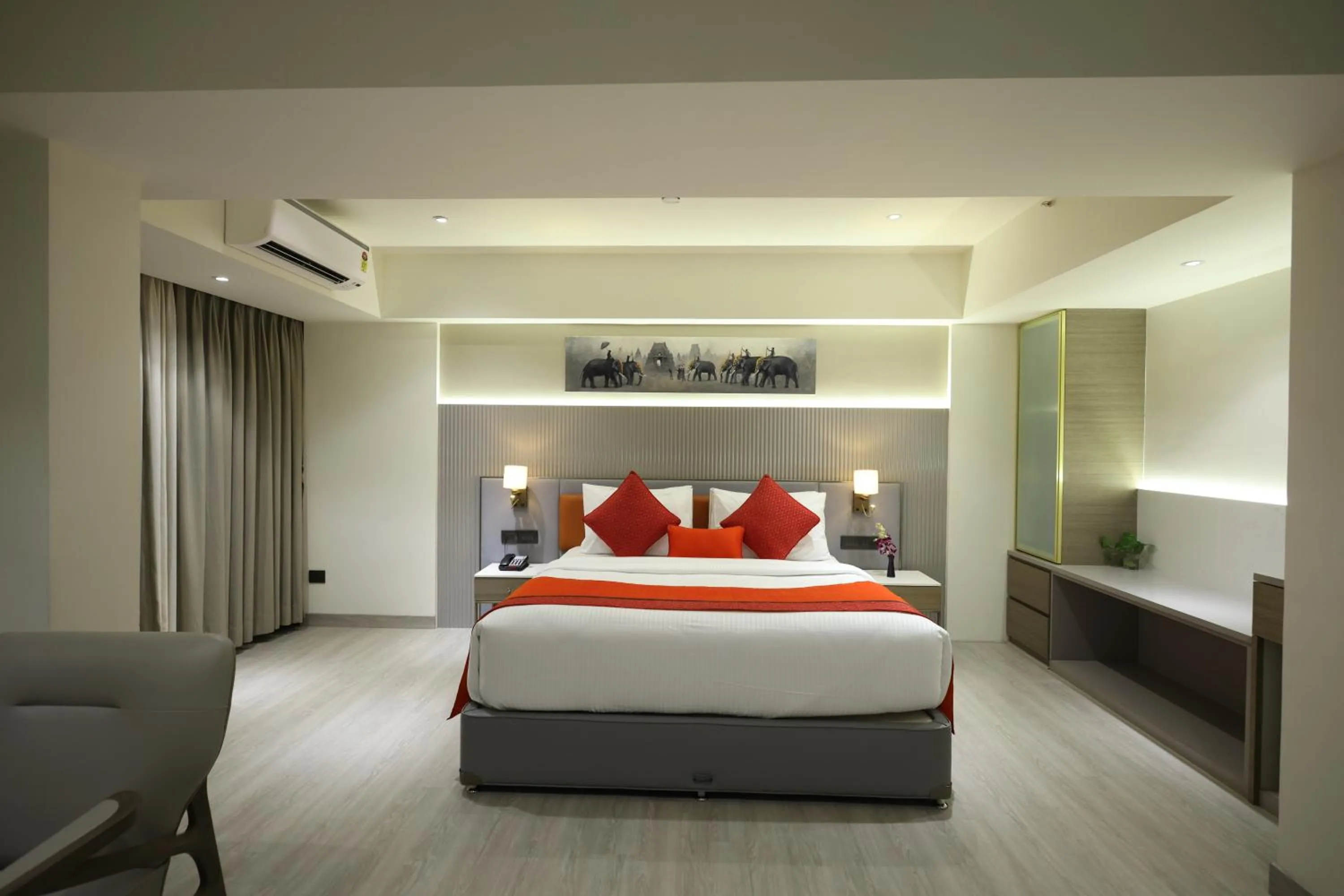 Bed in MARIGOLD-Newly Renovated Hotel