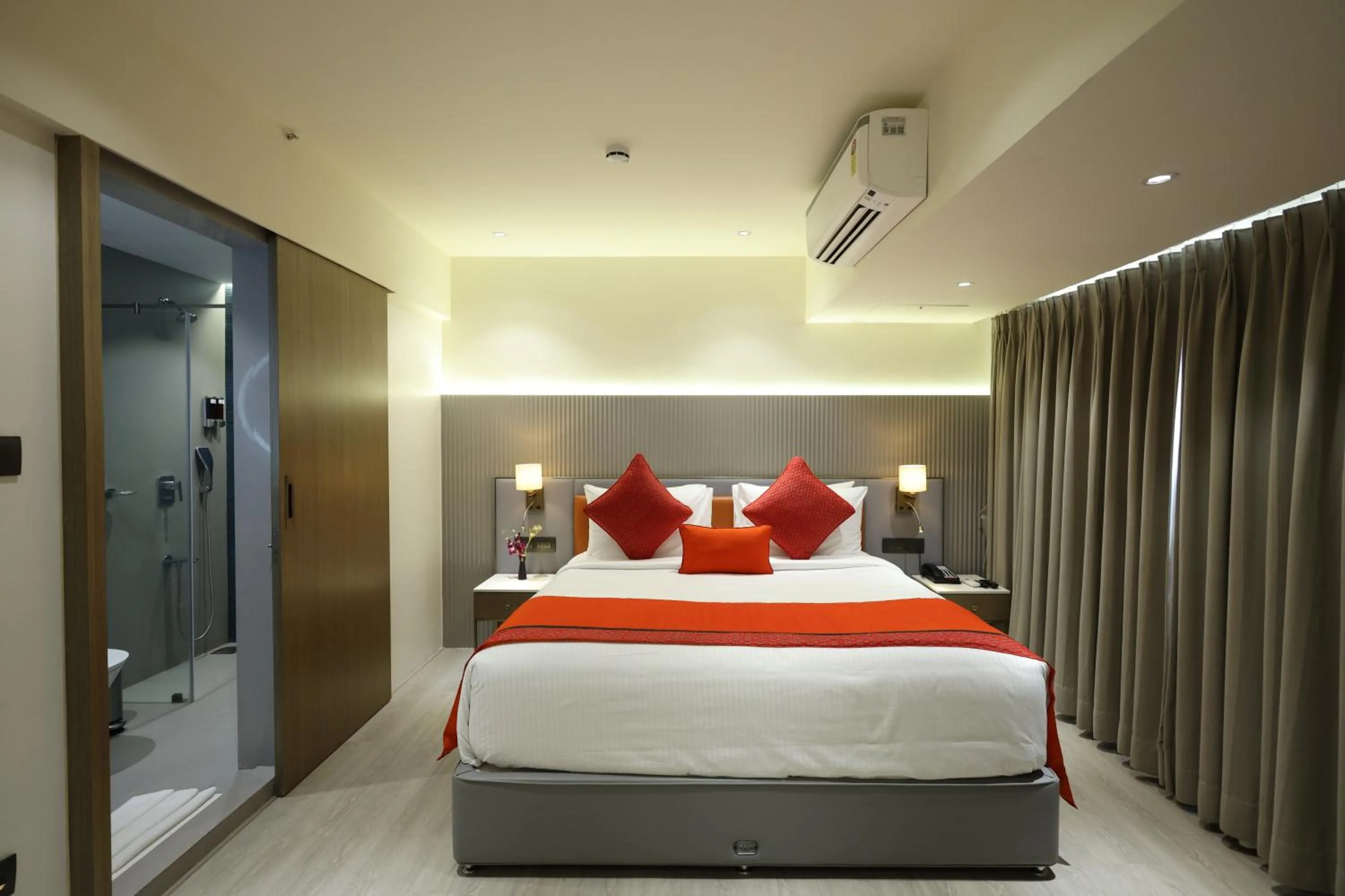 Bed in MARIGOLD-Newly Renovated Hotel