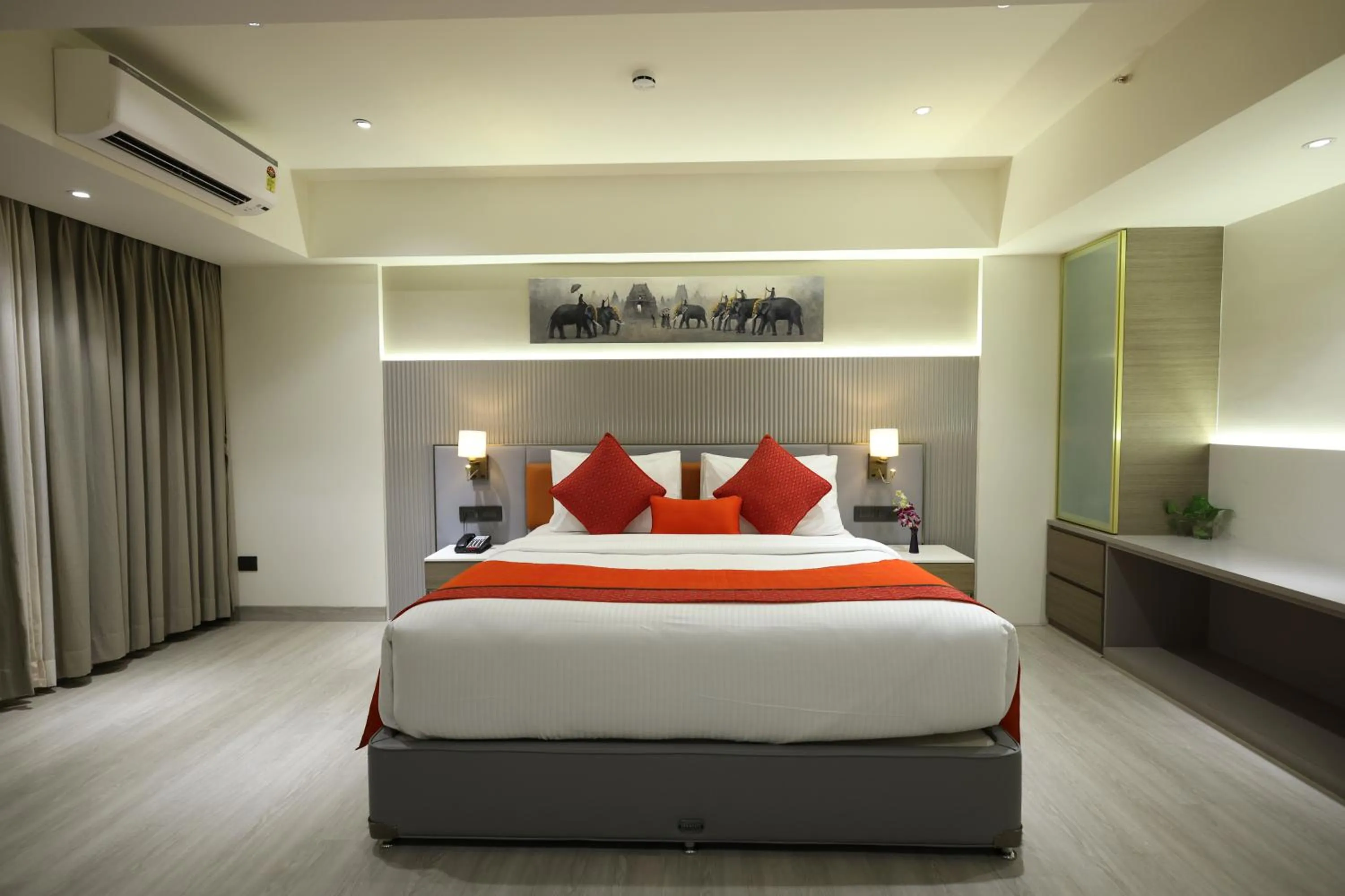 Bed in MARIGOLD-Newly Renovated Hotel
