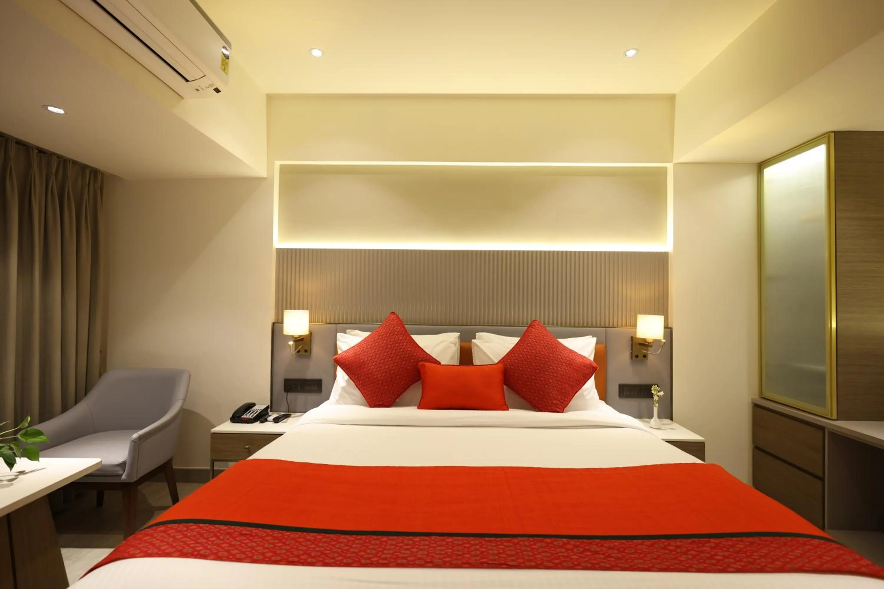 Bed in MARIGOLD-Newly Renovated Hotel