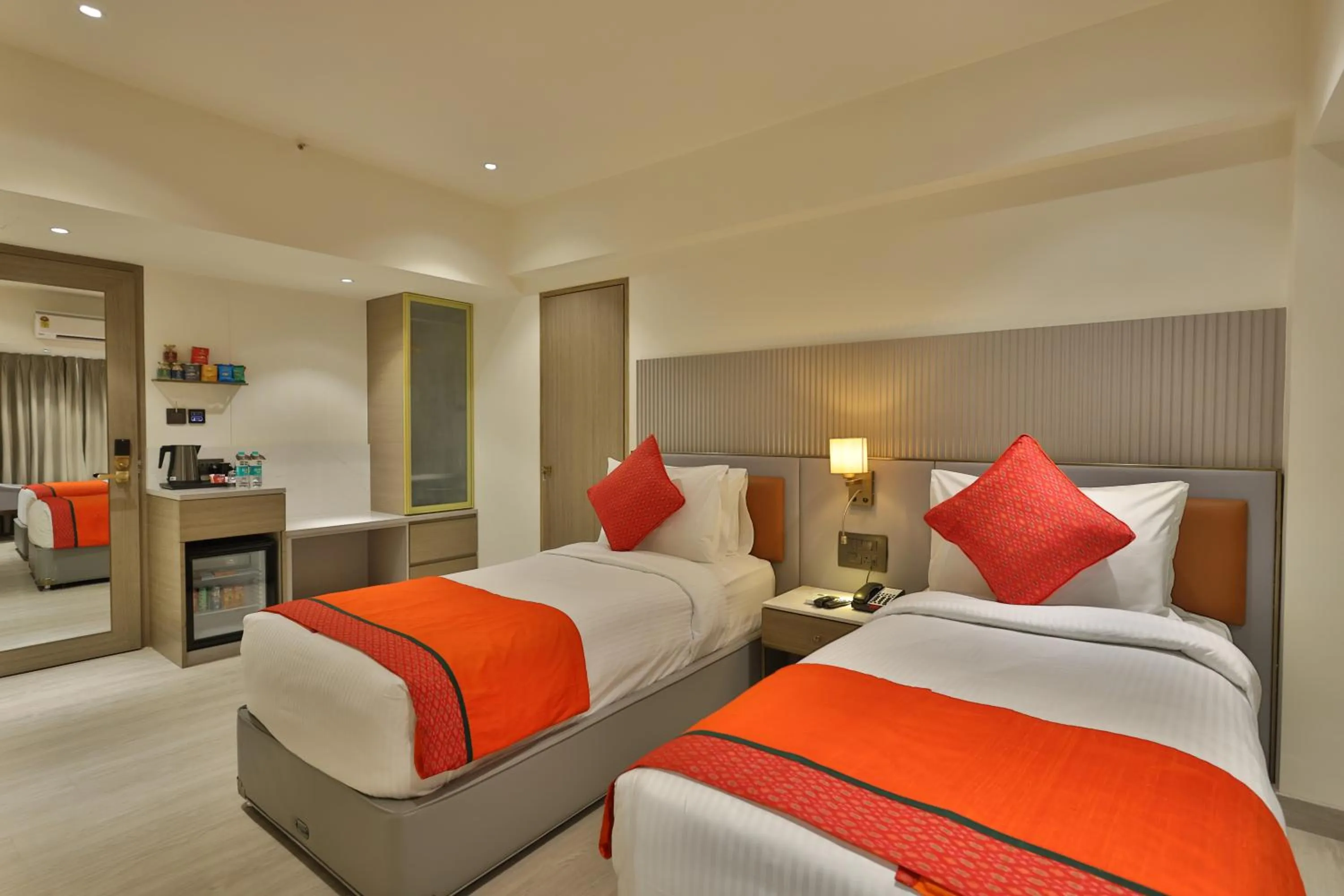 Bed in MARIGOLD-Newly Renovated Hotel