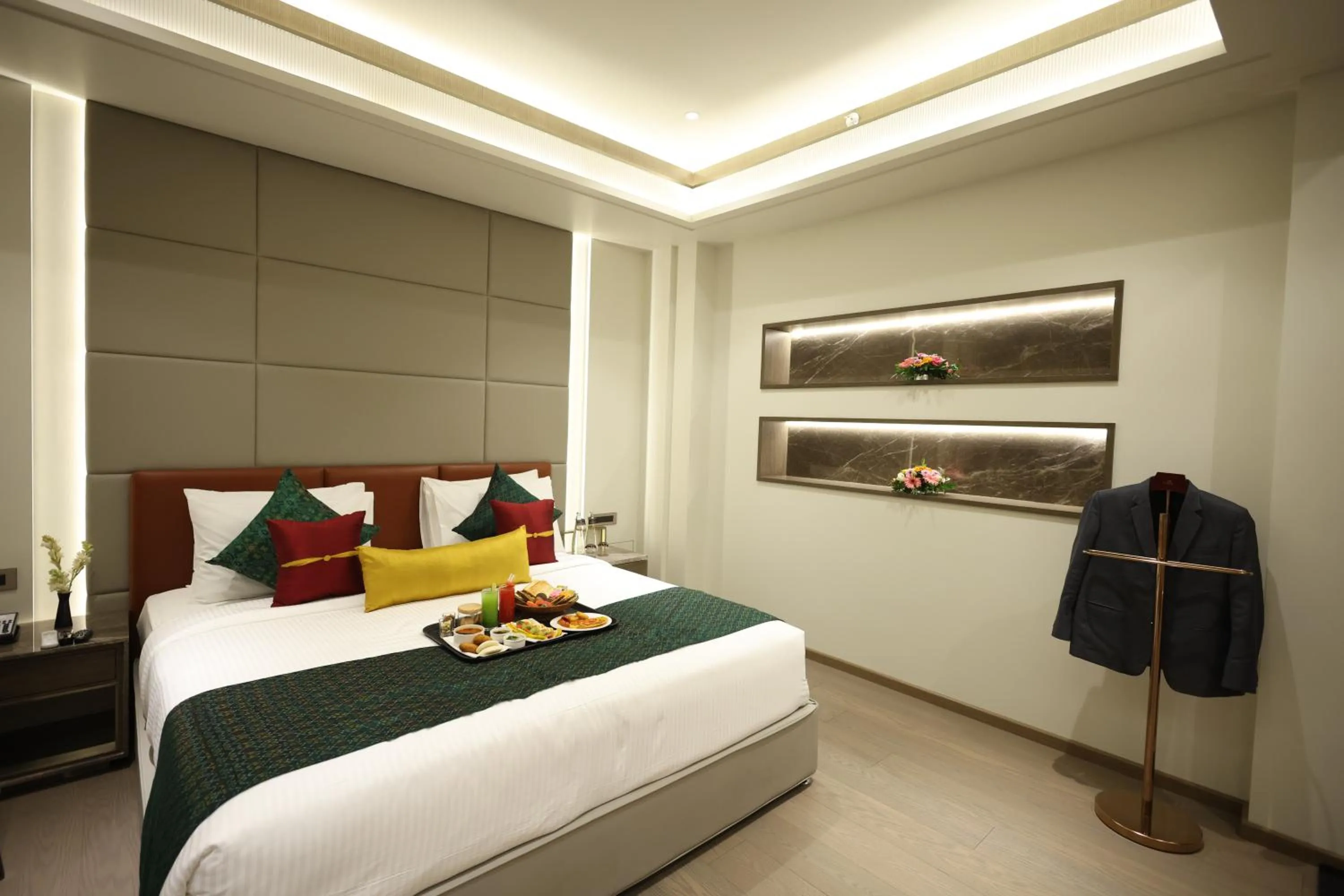 Bed in MARIGOLD-Newly Renovated Hotel
