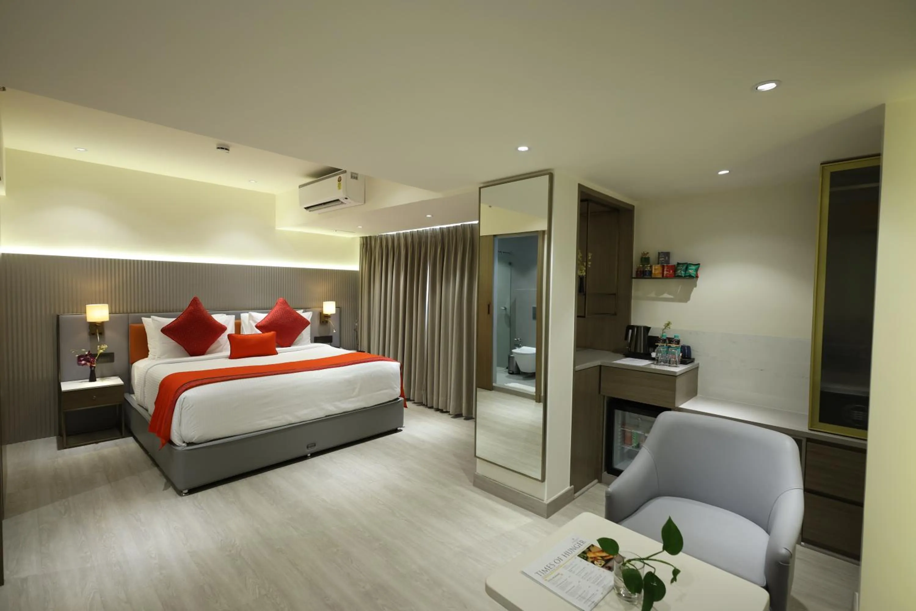 Bed in MARIGOLD-Newly Renovated Hotel