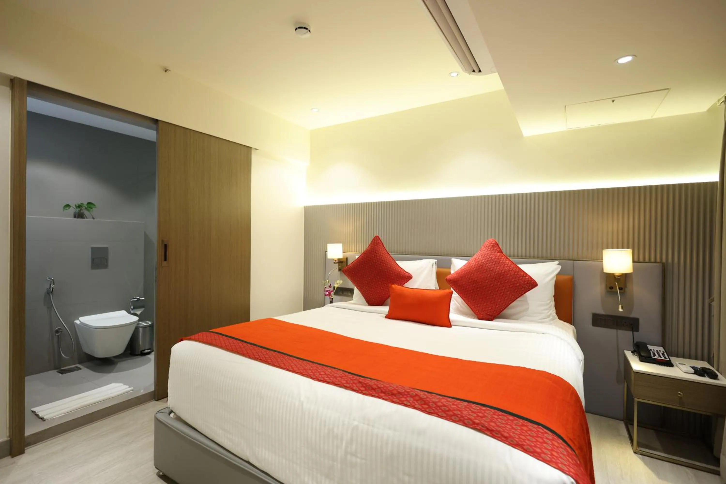 Bed in MARIGOLD-Newly Renovated Hotel