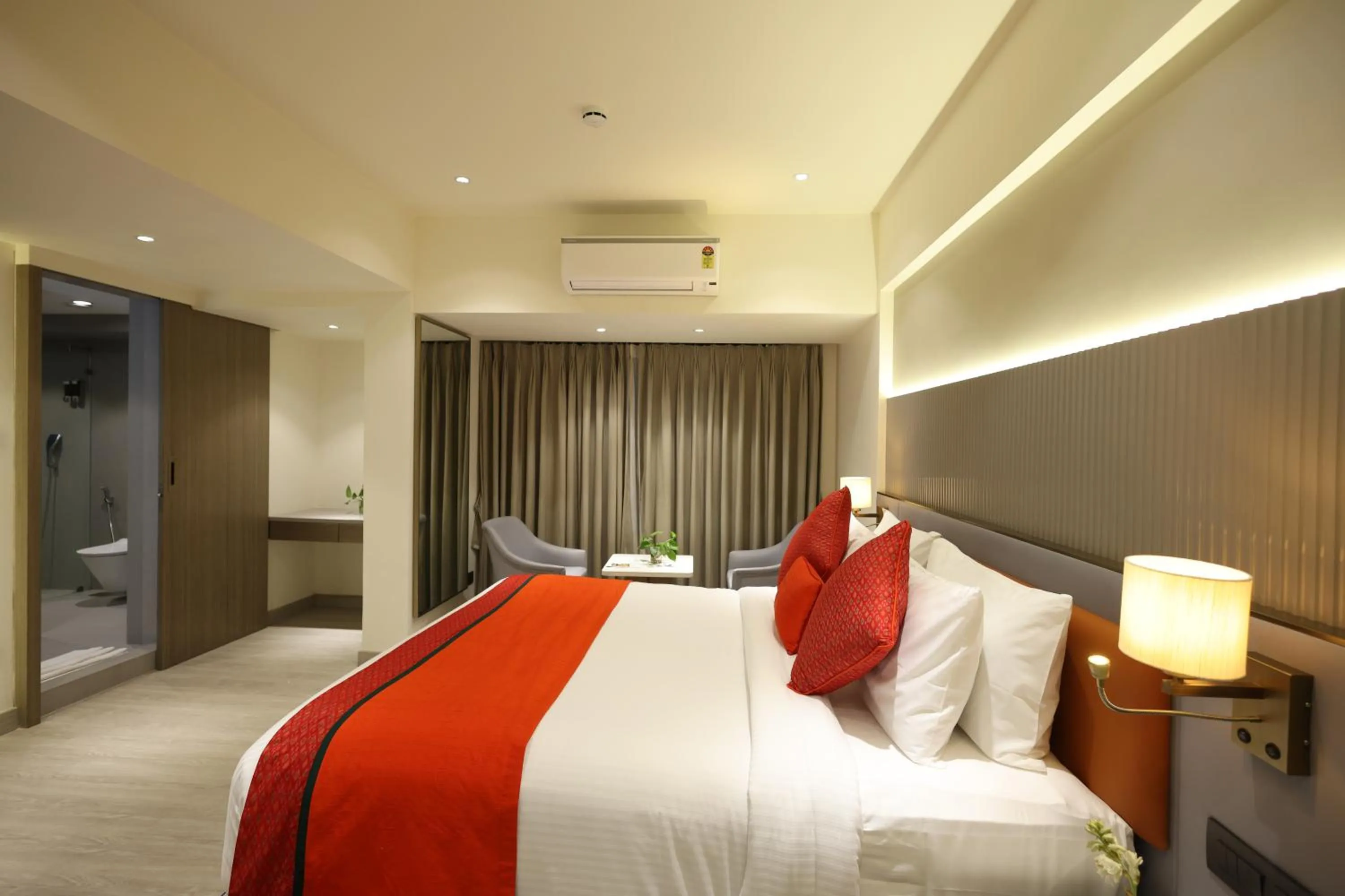 Bed in MARIGOLD-Newly Renovated Hotel