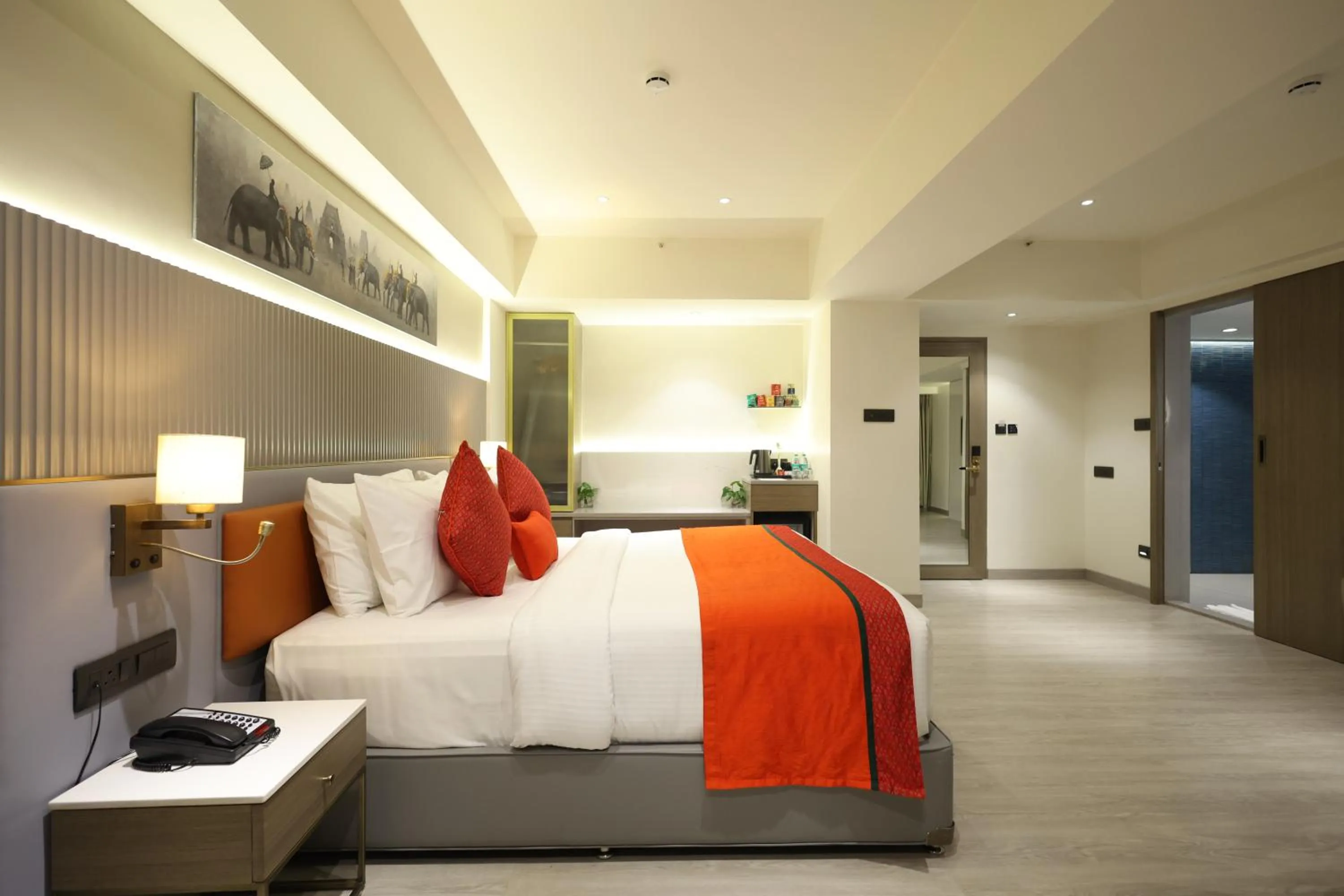 Bed in MARIGOLD-Newly Renovated Hotel