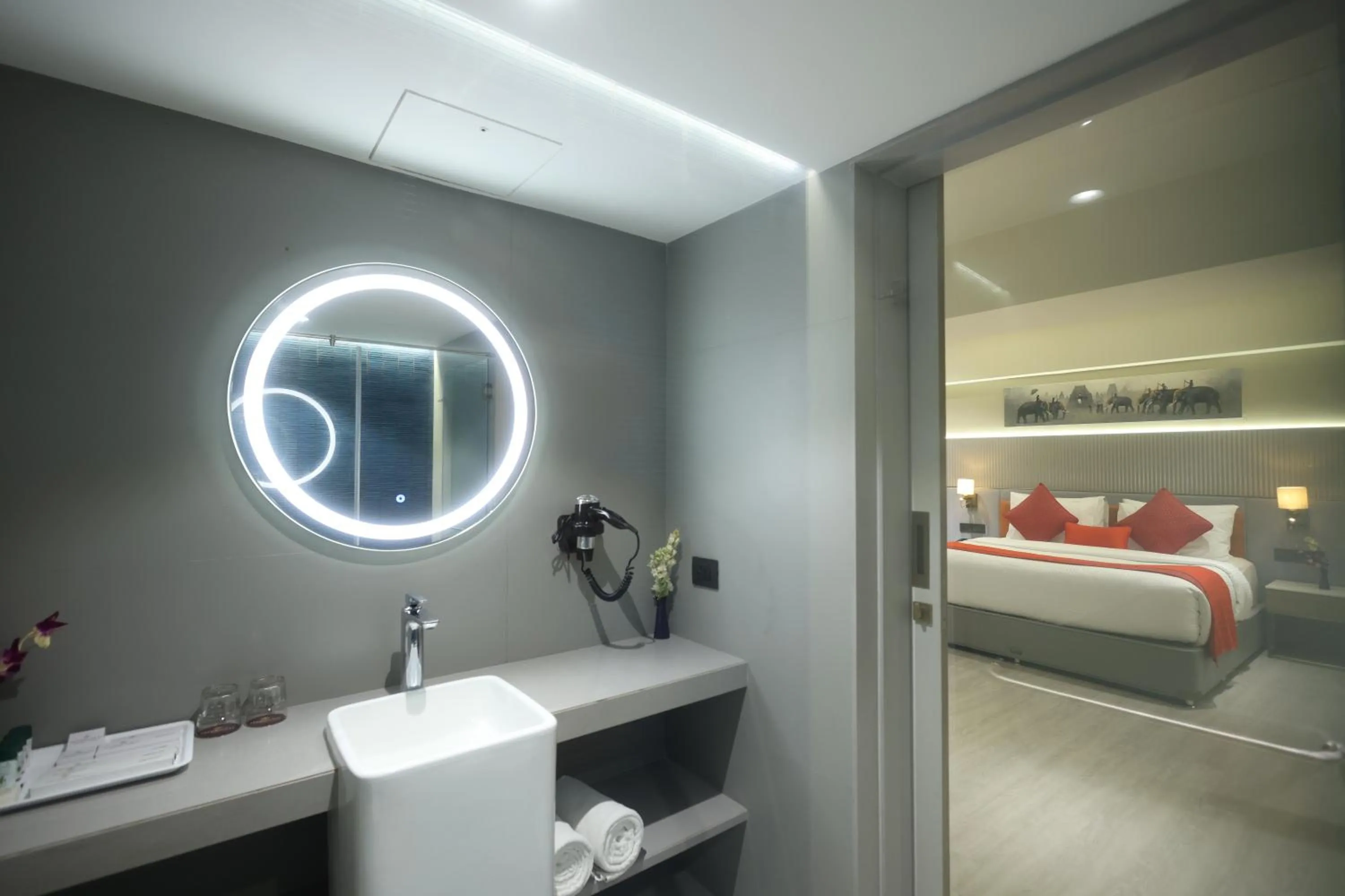 Bed in MARIGOLD-Newly Renovated Hotel