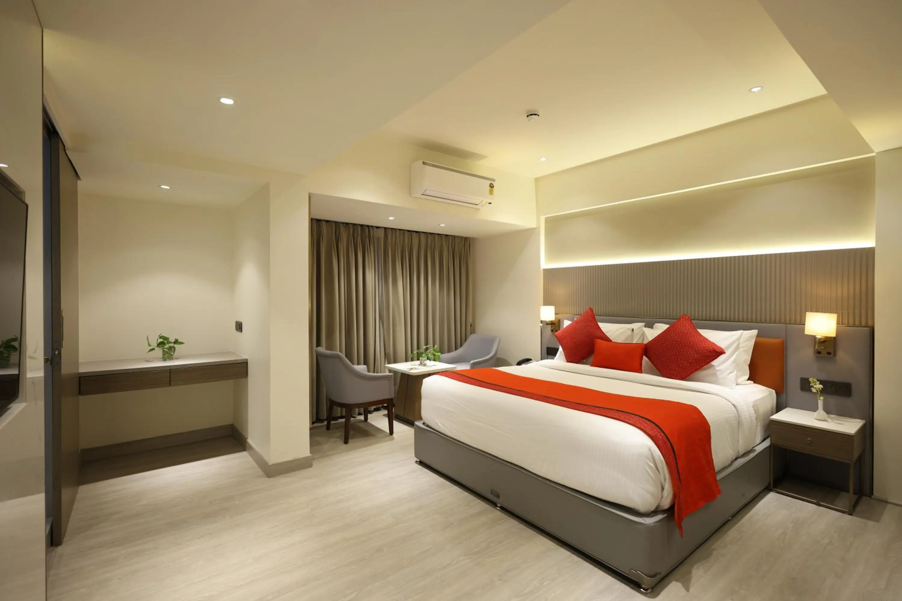 Bed in MARIGOLD-Newly Renovated Hotel