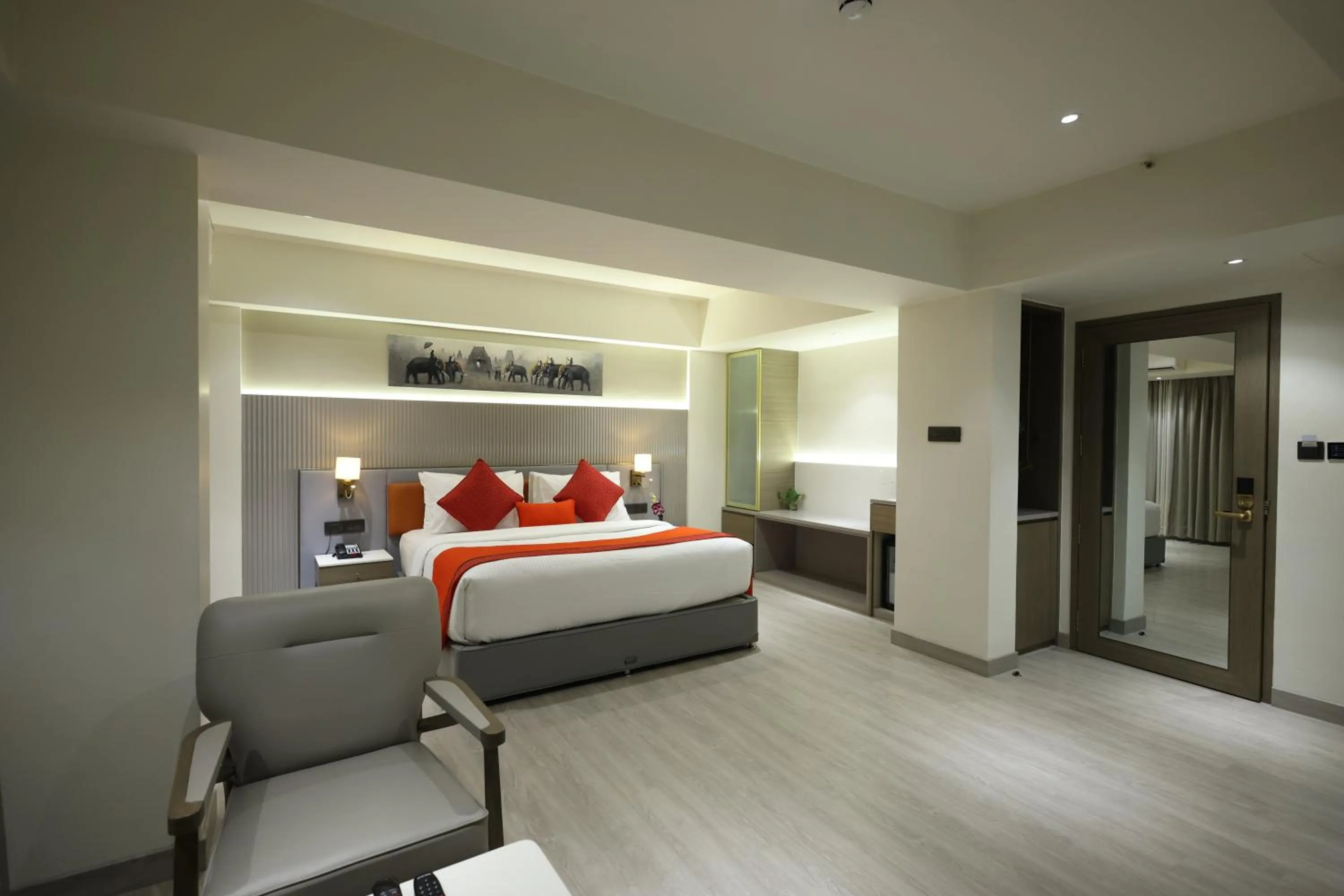Bed in MARIGOLD-Newly Renovated Hotel