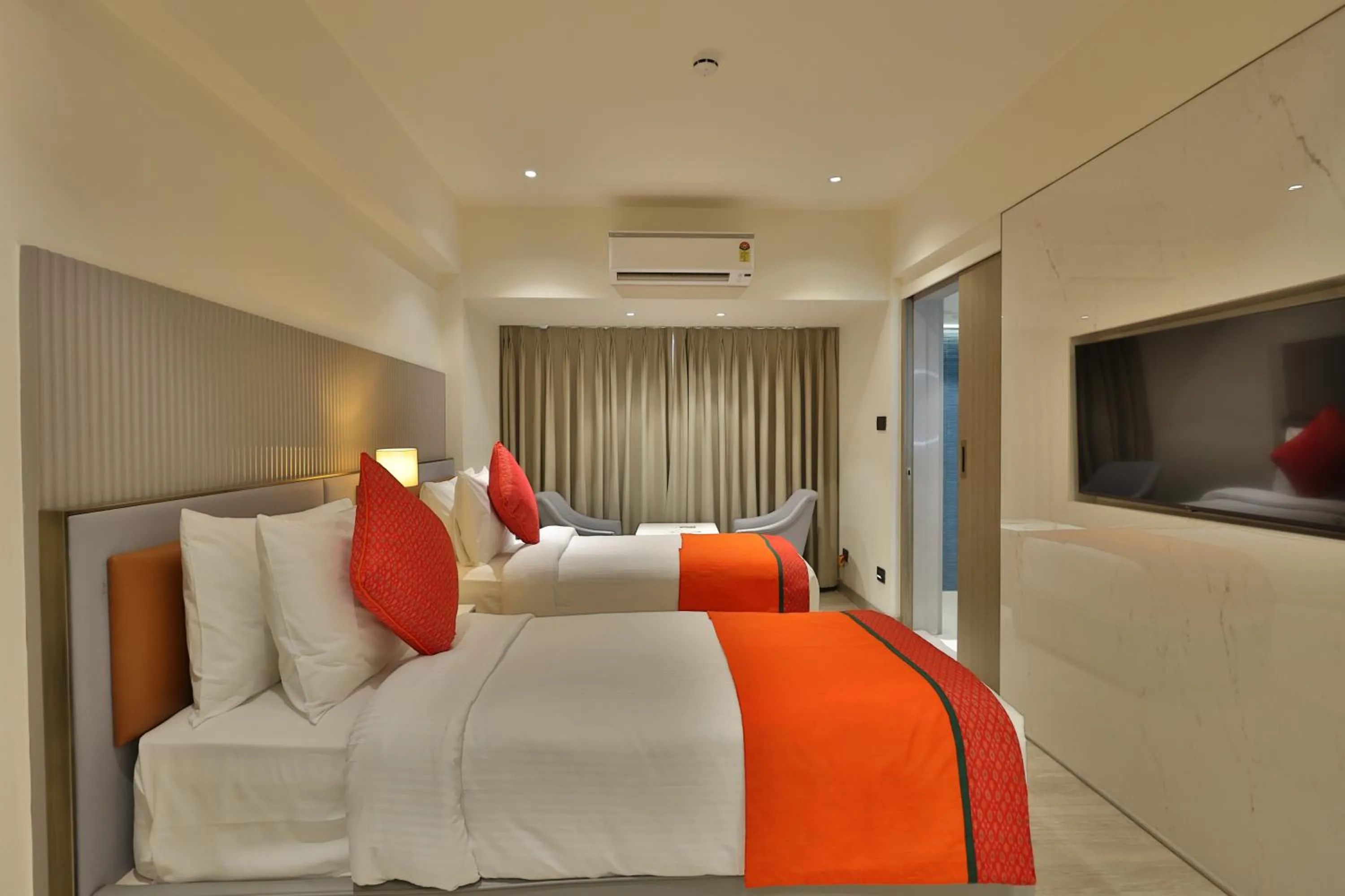 Bed in MARIGOLD-Newly Renovated Hotel
