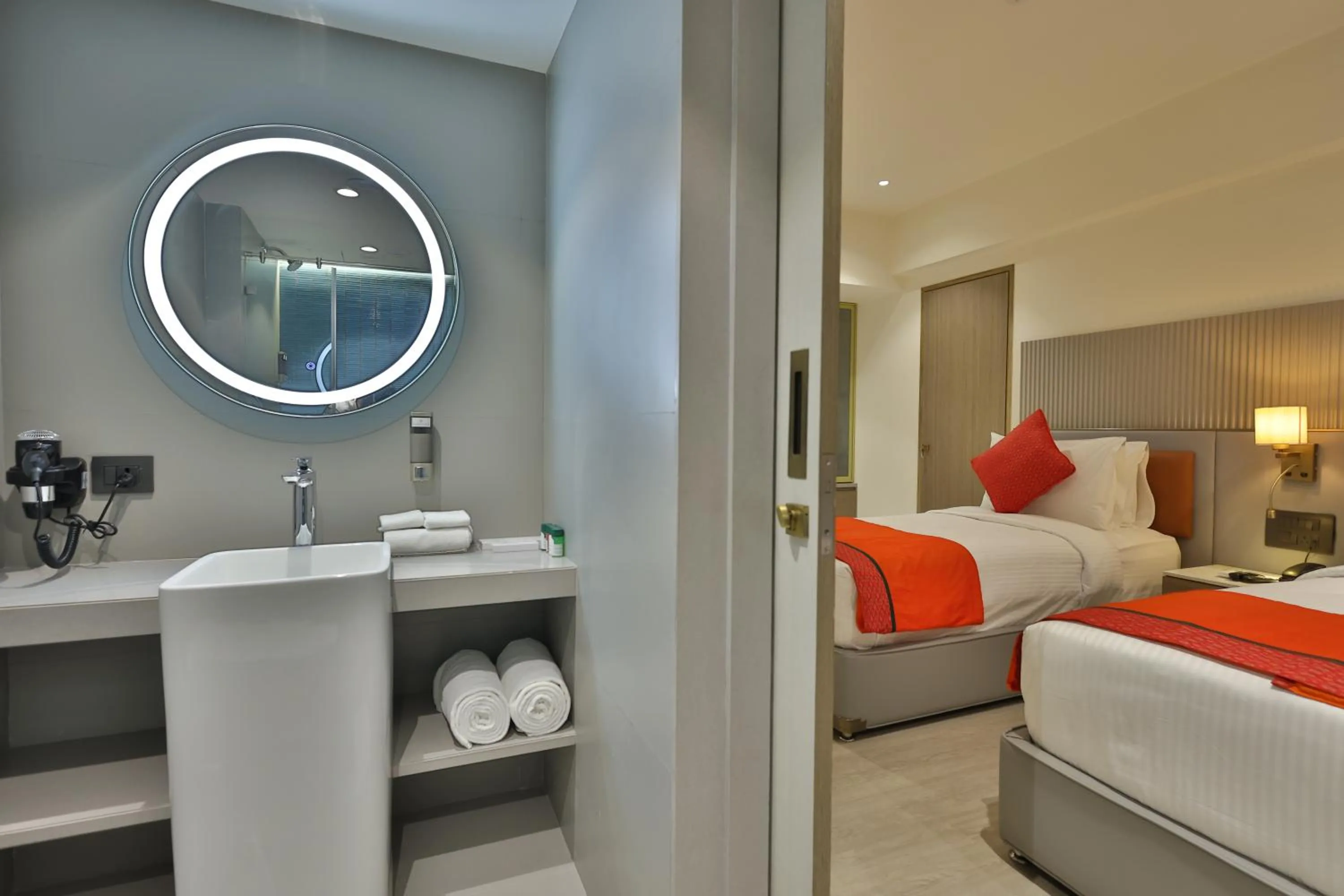 Bed in MARIGOLD-Newly Renovated Hotel